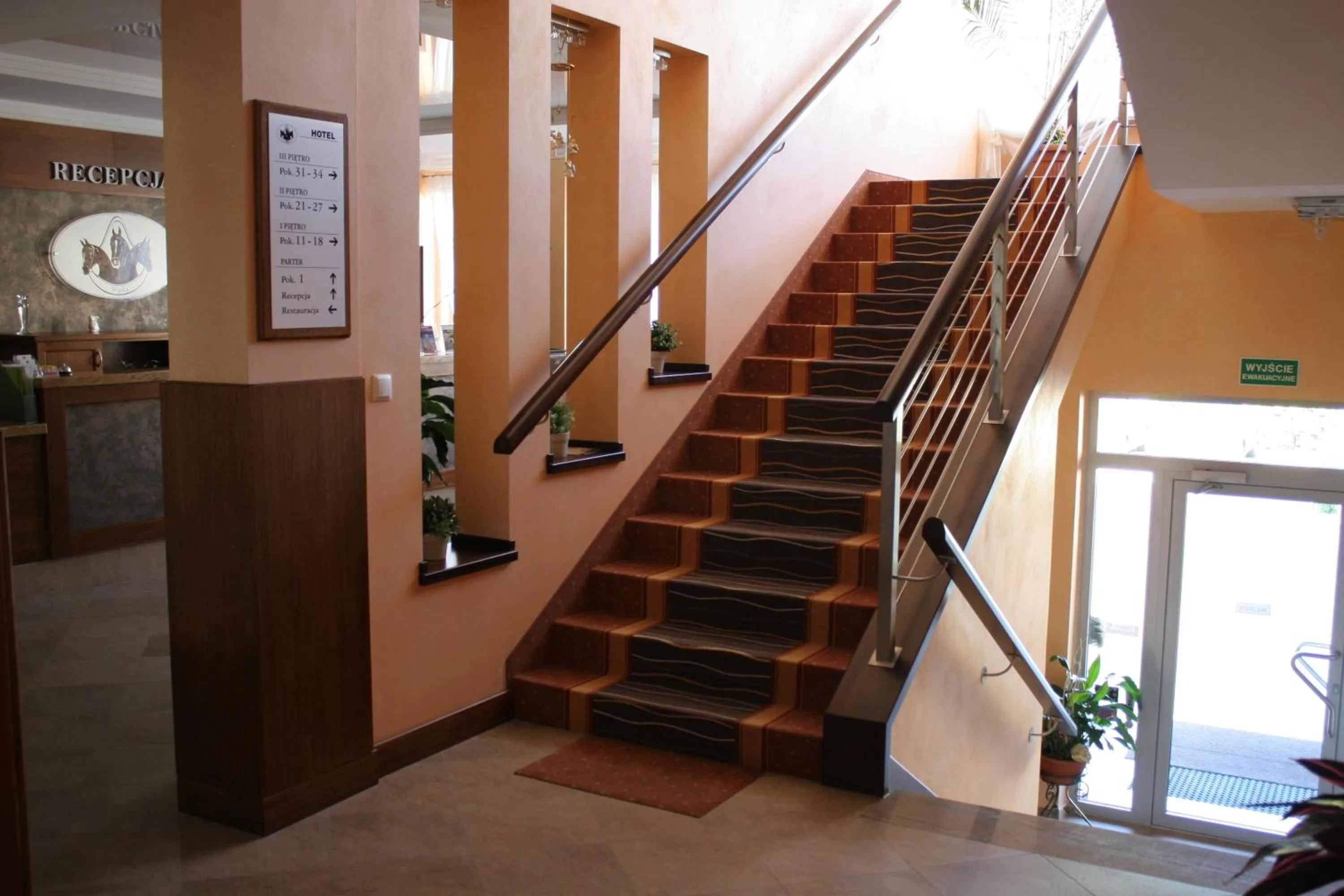 Lobby or reception in Hotel Trojka