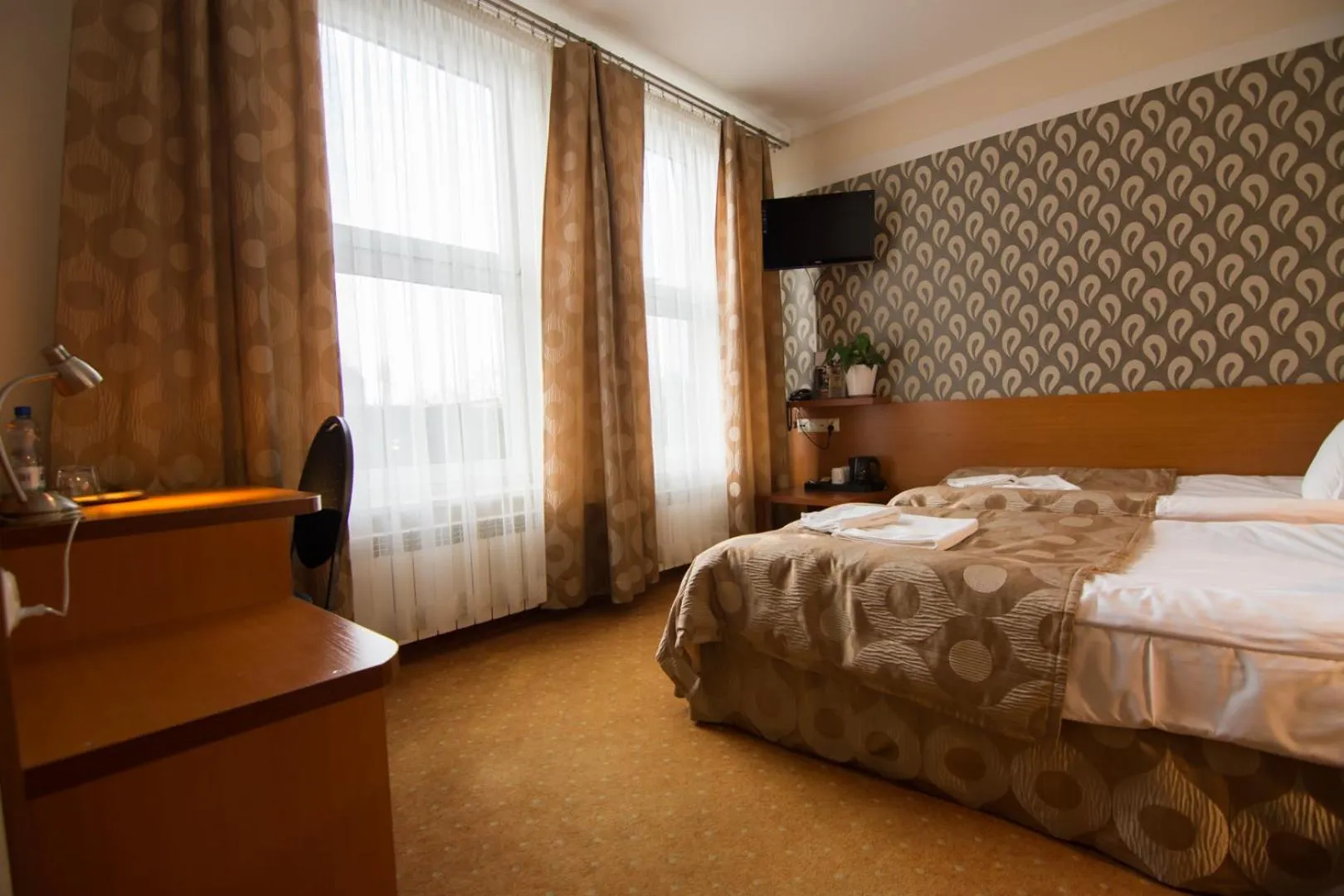 Bed in Hotel Trojka