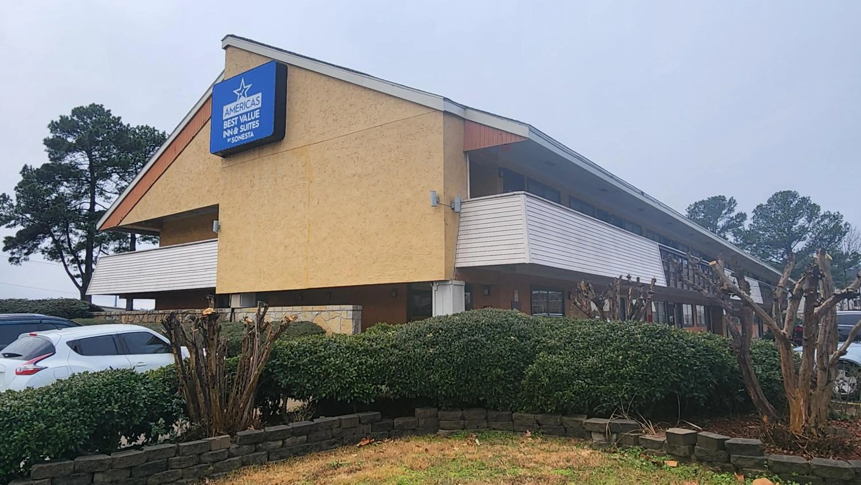 Property building in Americas Best Value Inn and Suites Little Rock