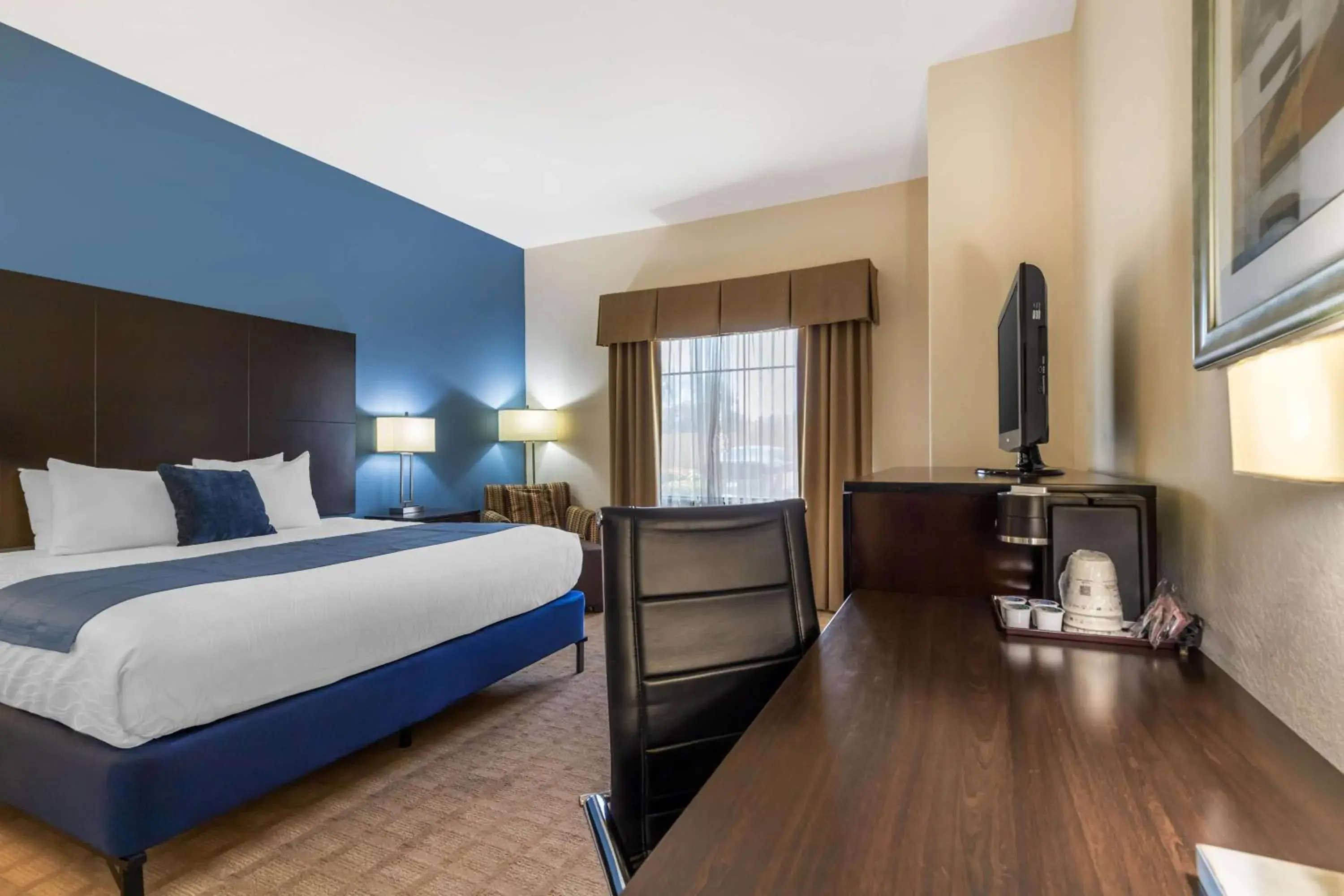 King Room with Roll-In Shower - Disability Access/Non-Smoking in Best Western Plus Lytle Inn and Suites King Room with Roll-In Shower - Disability Access/Non-Smoking in Best Western Plus Lytle Inn and Suites