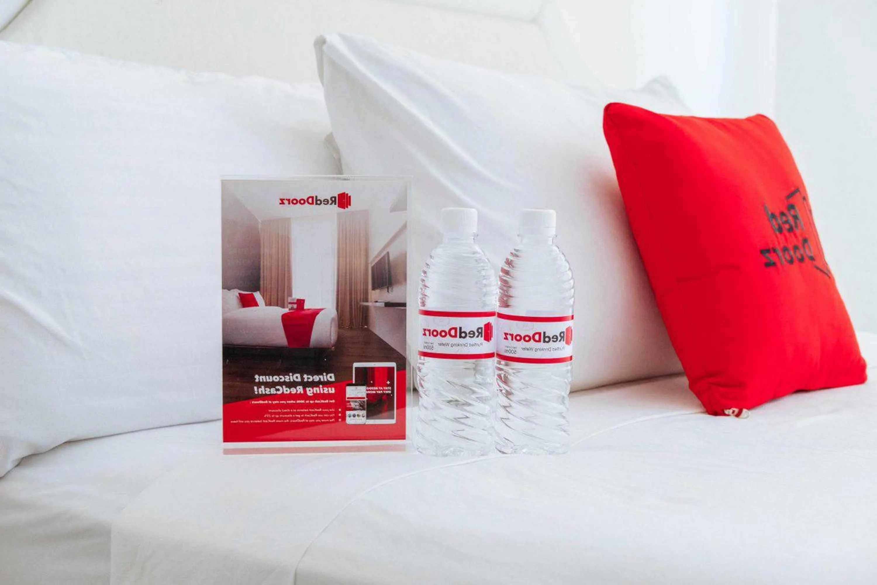 Bed in RedDoorz at Andalas Asri Lampung