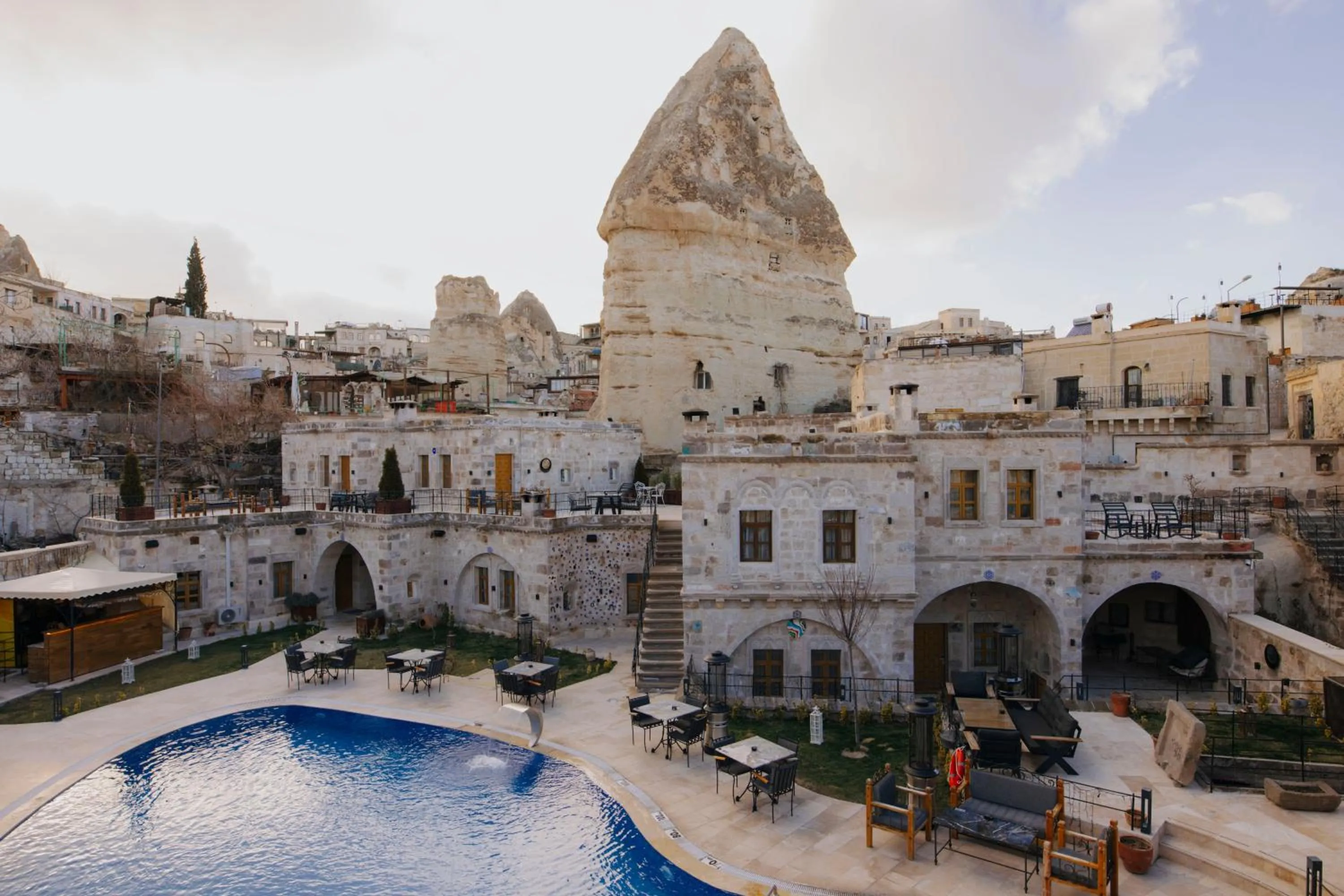 Swimming pool in Göreme Cave Suites