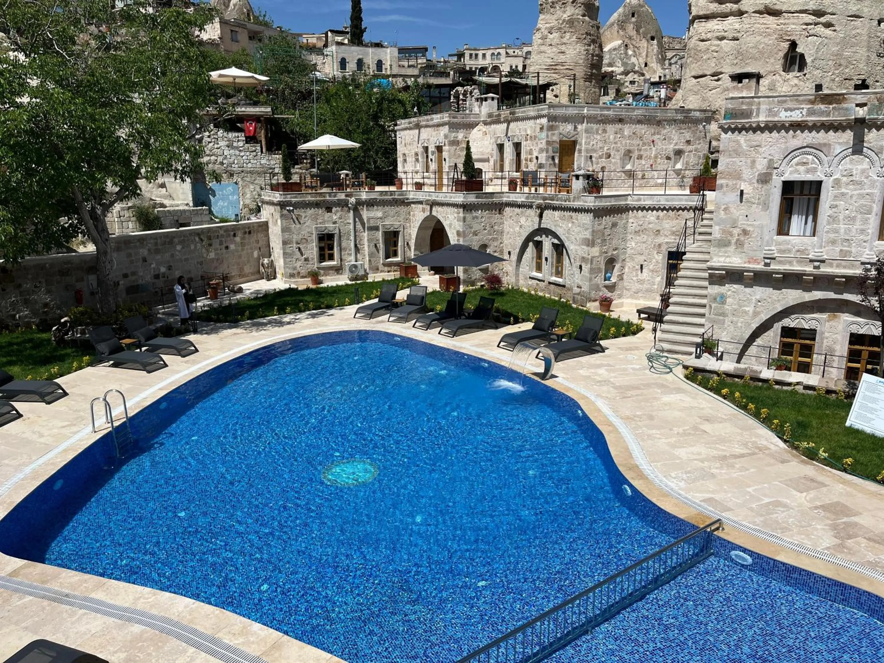 Swimming pool in Göreme Cave Suites