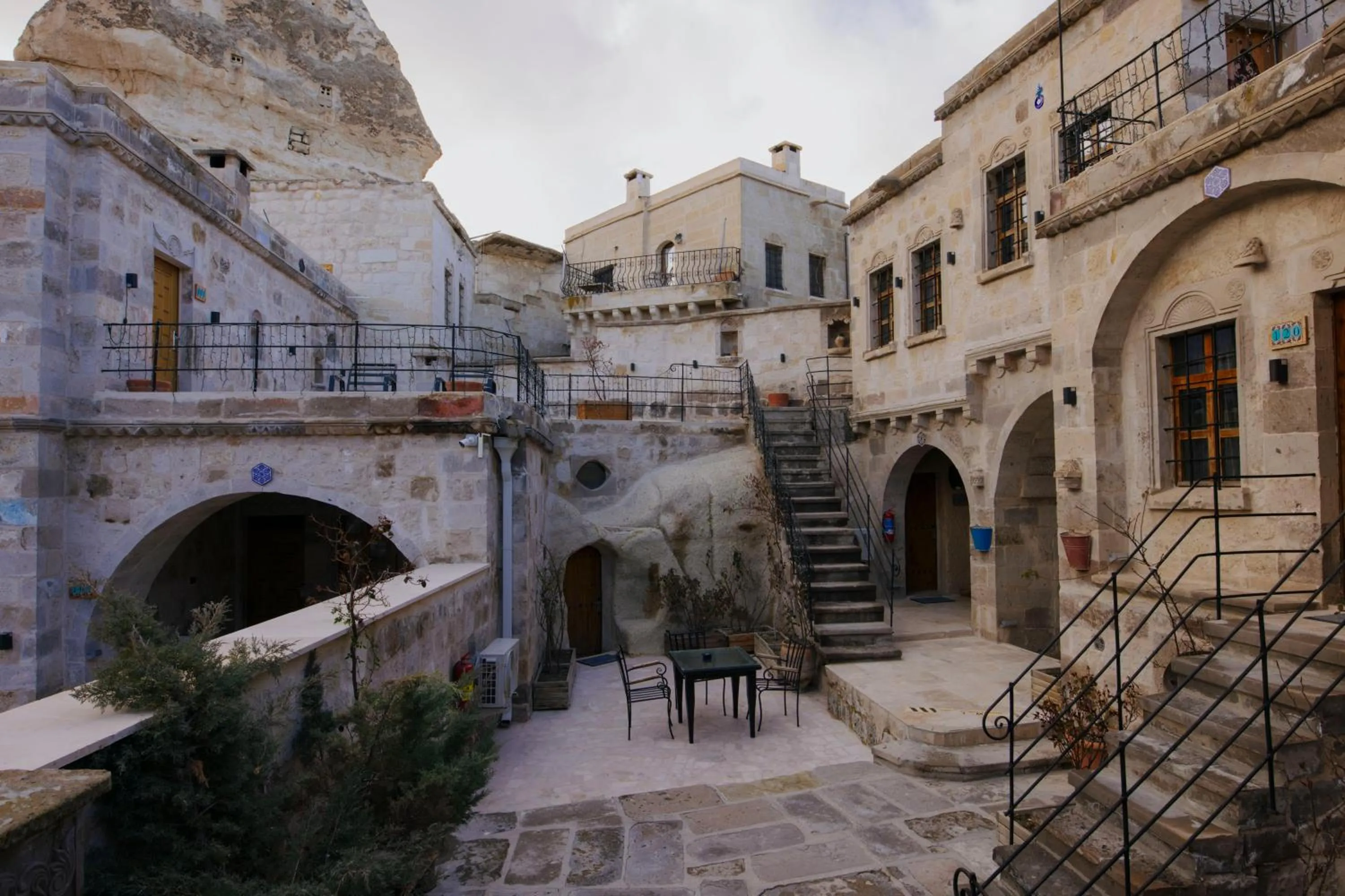 Seating area in Göreme Cave Suites