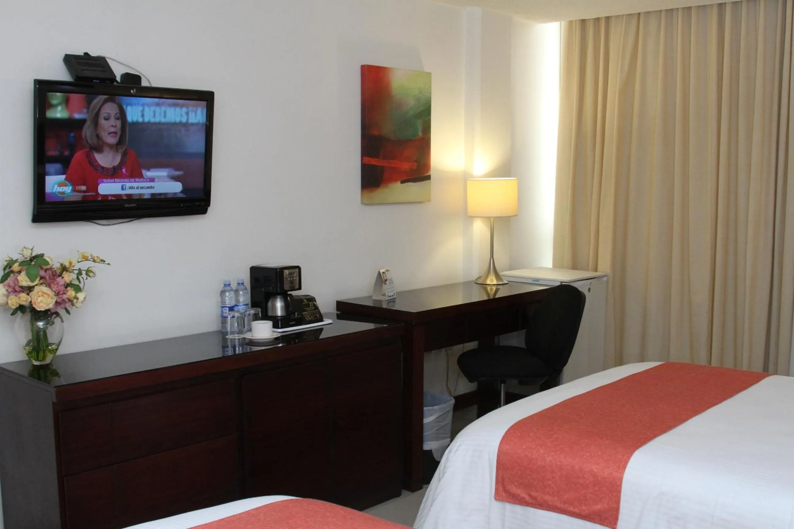 TV and multimedia, Bed in Hotel Poza Rica Centro