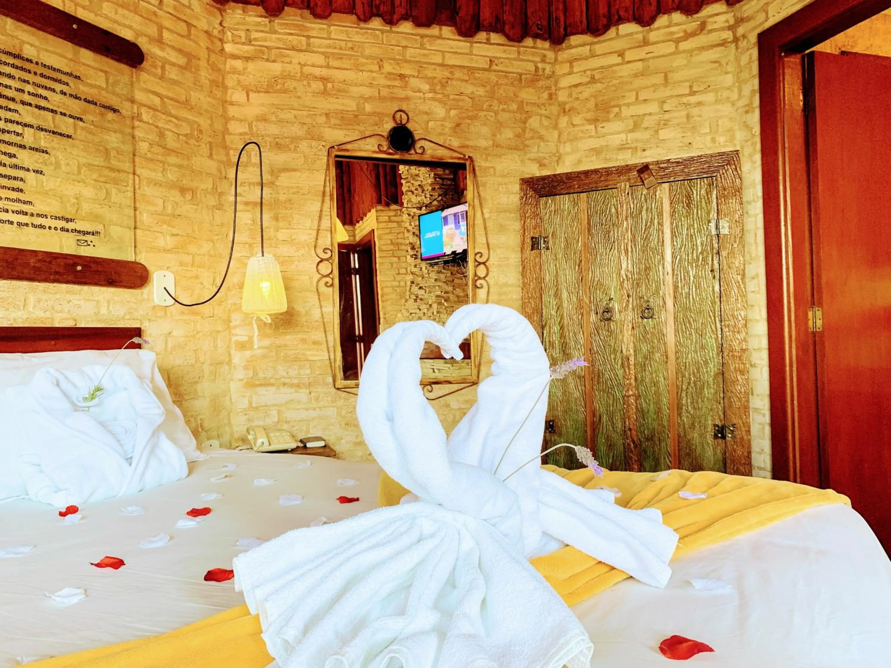 Bed in Pousada Cantinho das Estrelas