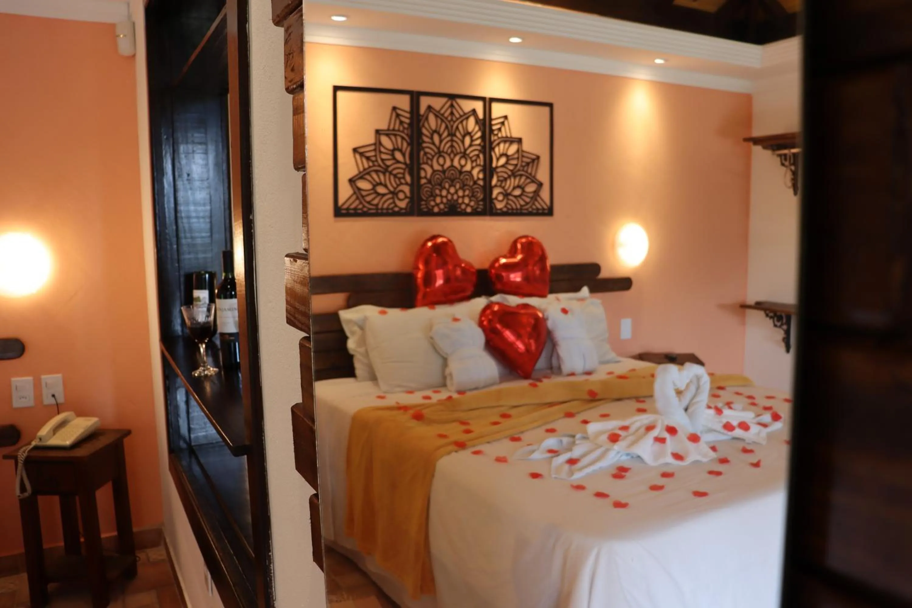 Bed in Pousada Cantinho das Estrelas