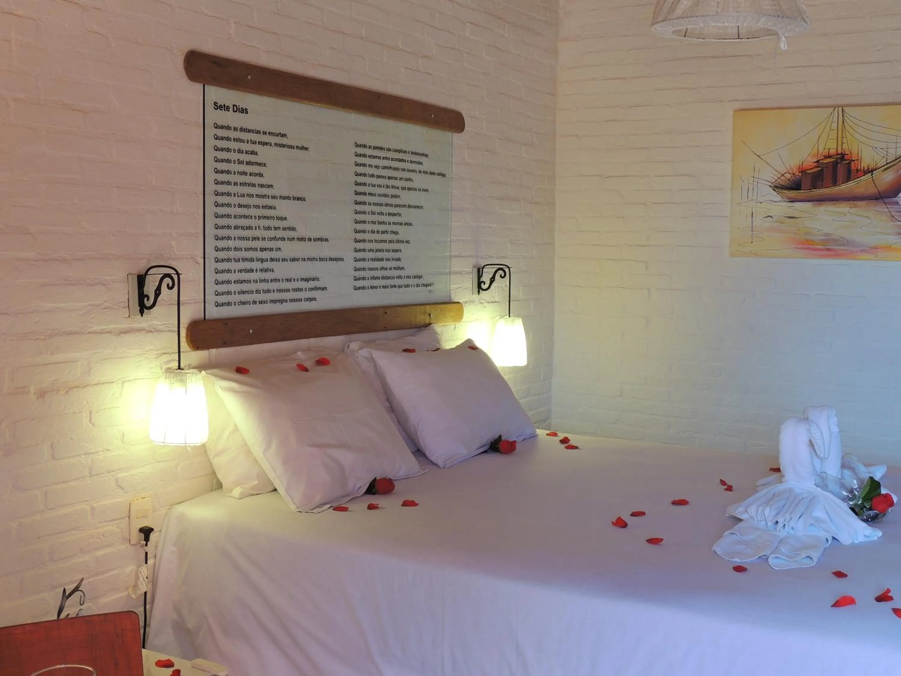 Bed in Pousada Cantinho das Estrelas