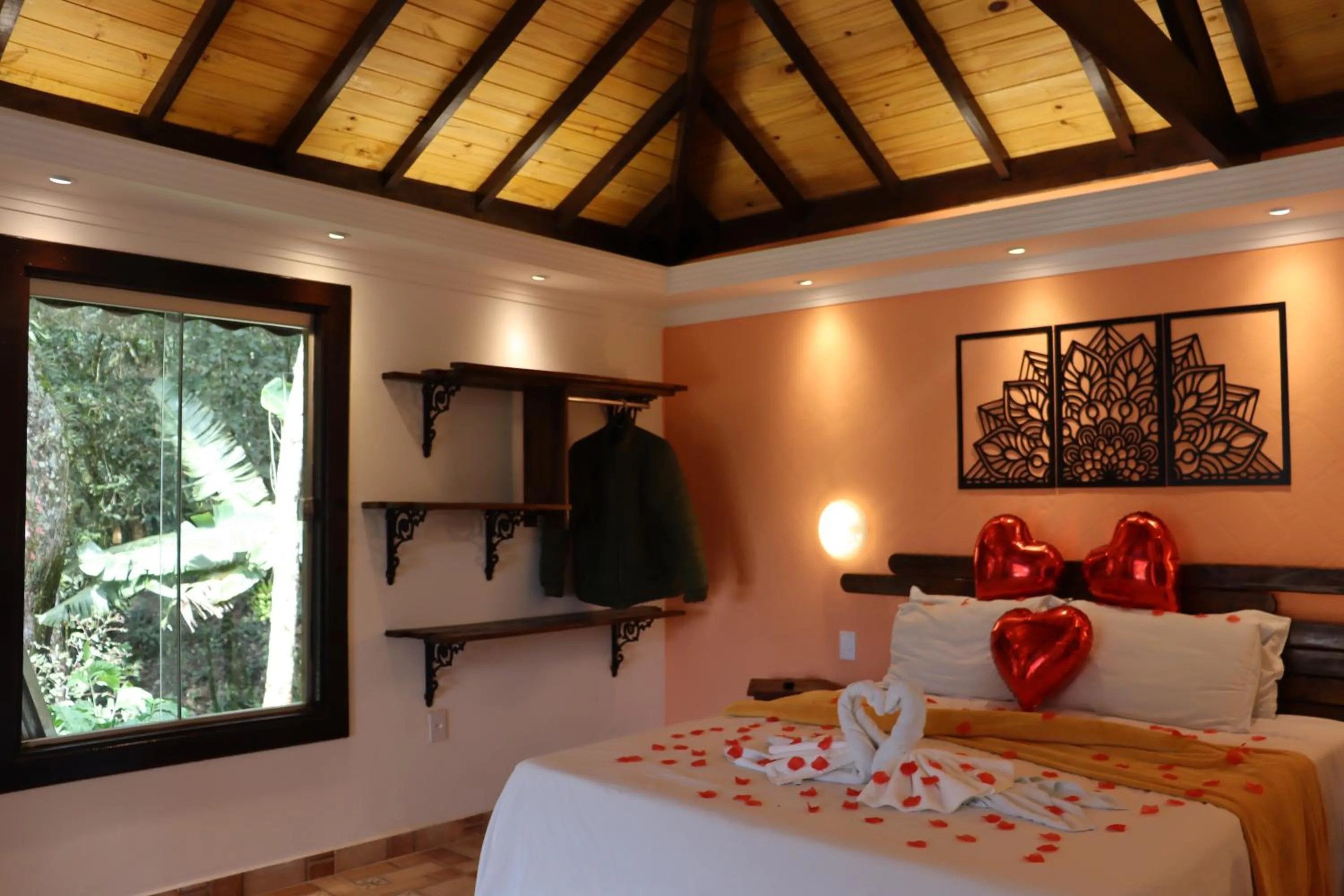 Bed in Pousada Cantinho das Estrelas