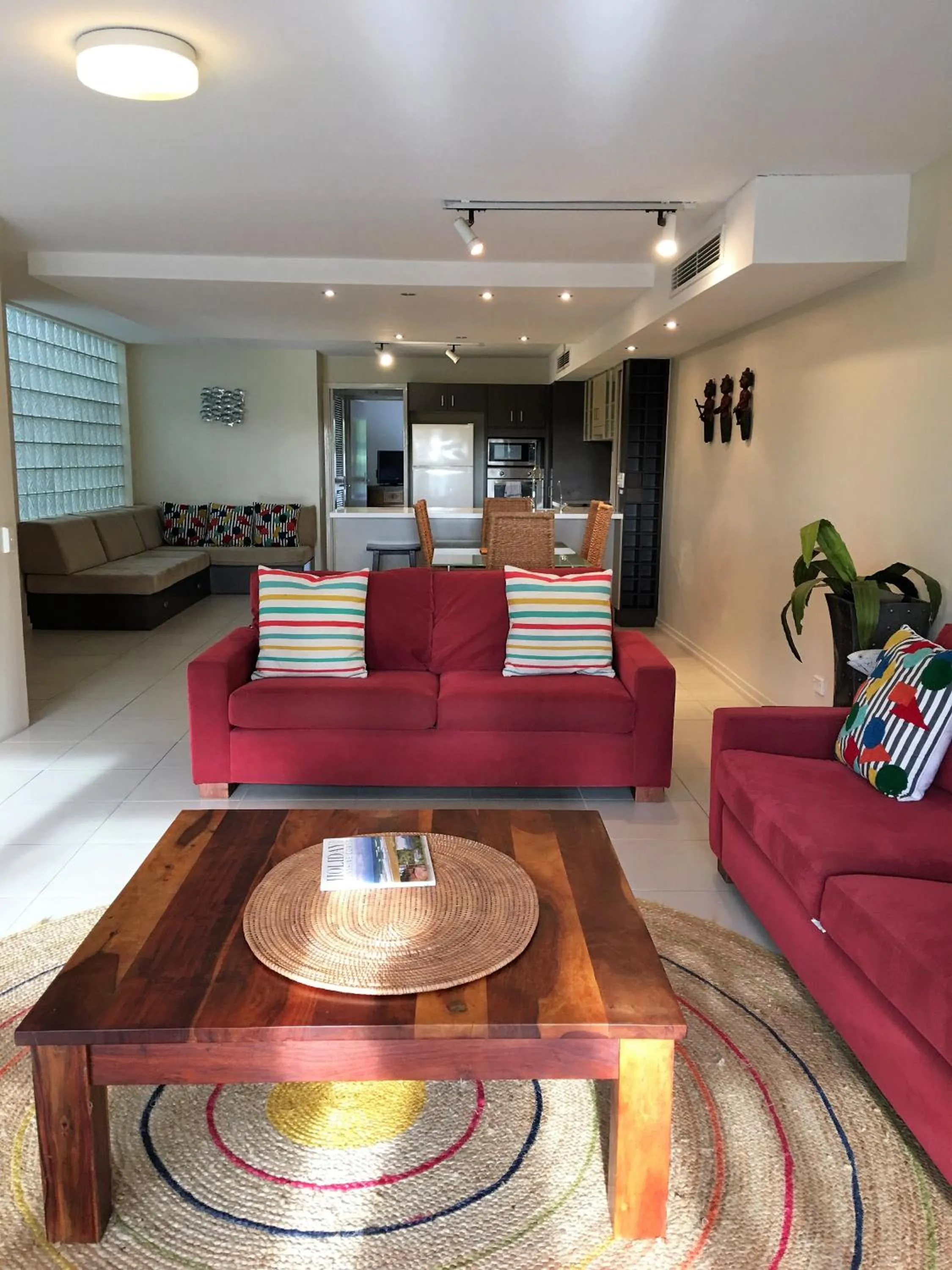 Living room in Camargue Beachfront Apartments