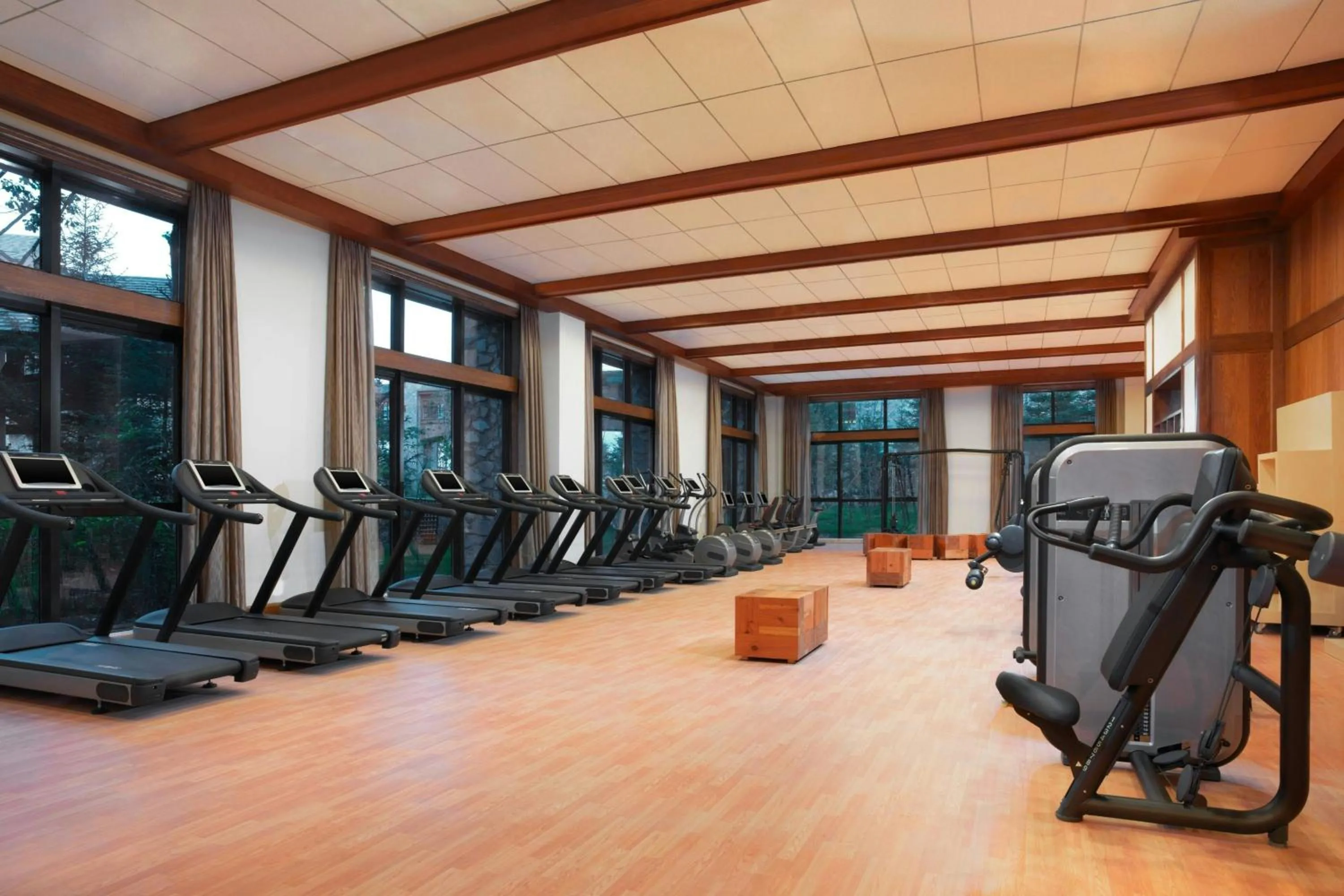 Fitness centre/facilities in Sheraton Changbaishan Resort