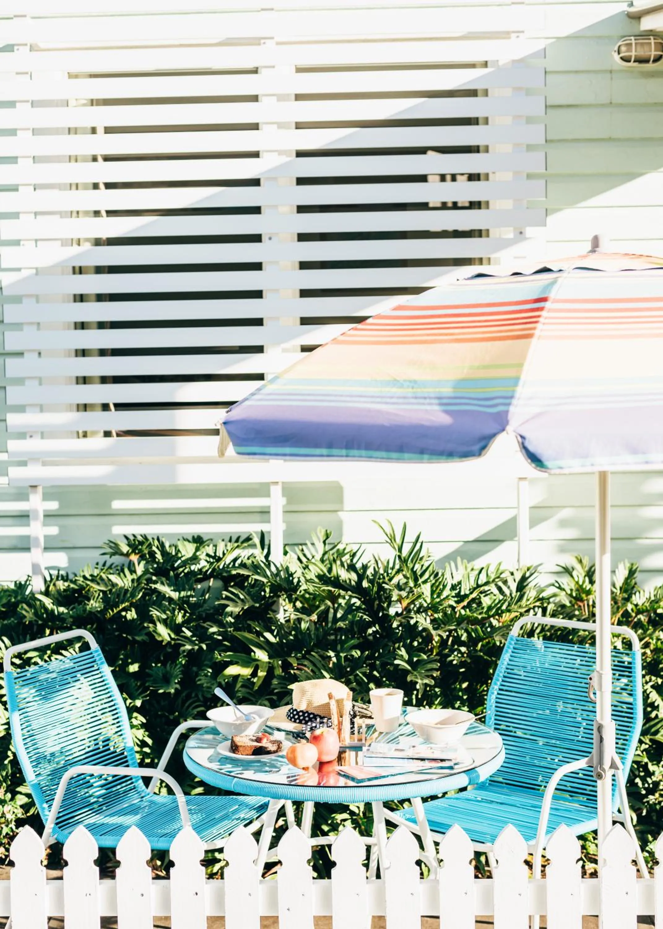 Patio in La Costa Beachside Motel