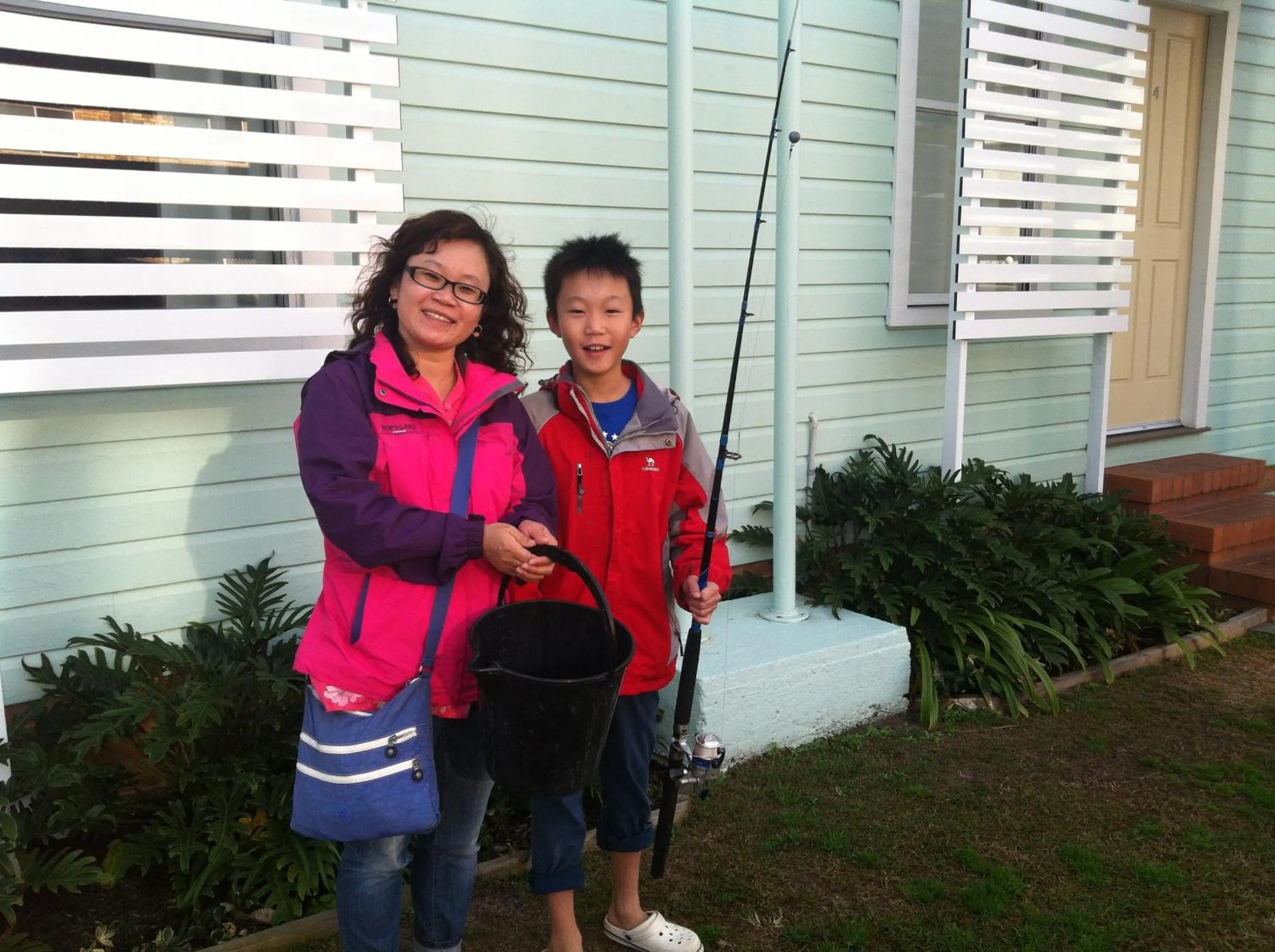 People in La Costa Beachside Motel