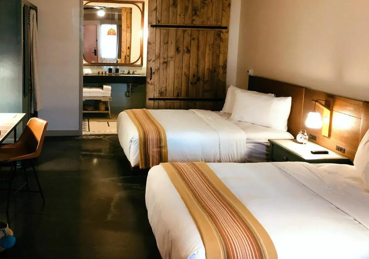 Bedroom, Bed in Texican Court, by Valencia Hotel Collection Bedroom, Bed in Texican Court, by Valencia Hotel Collection