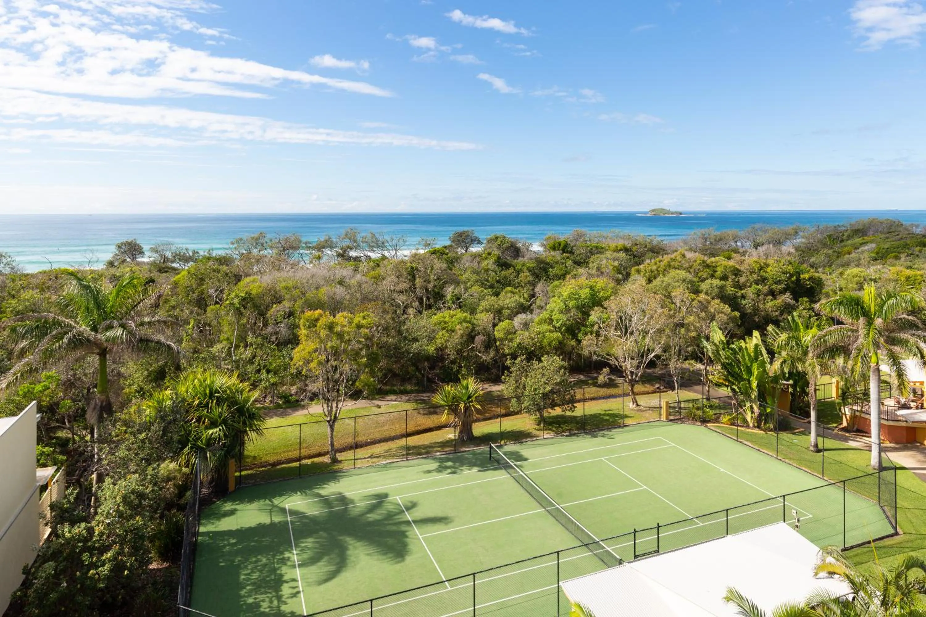 Tennis court in Marcoola Beach Resort