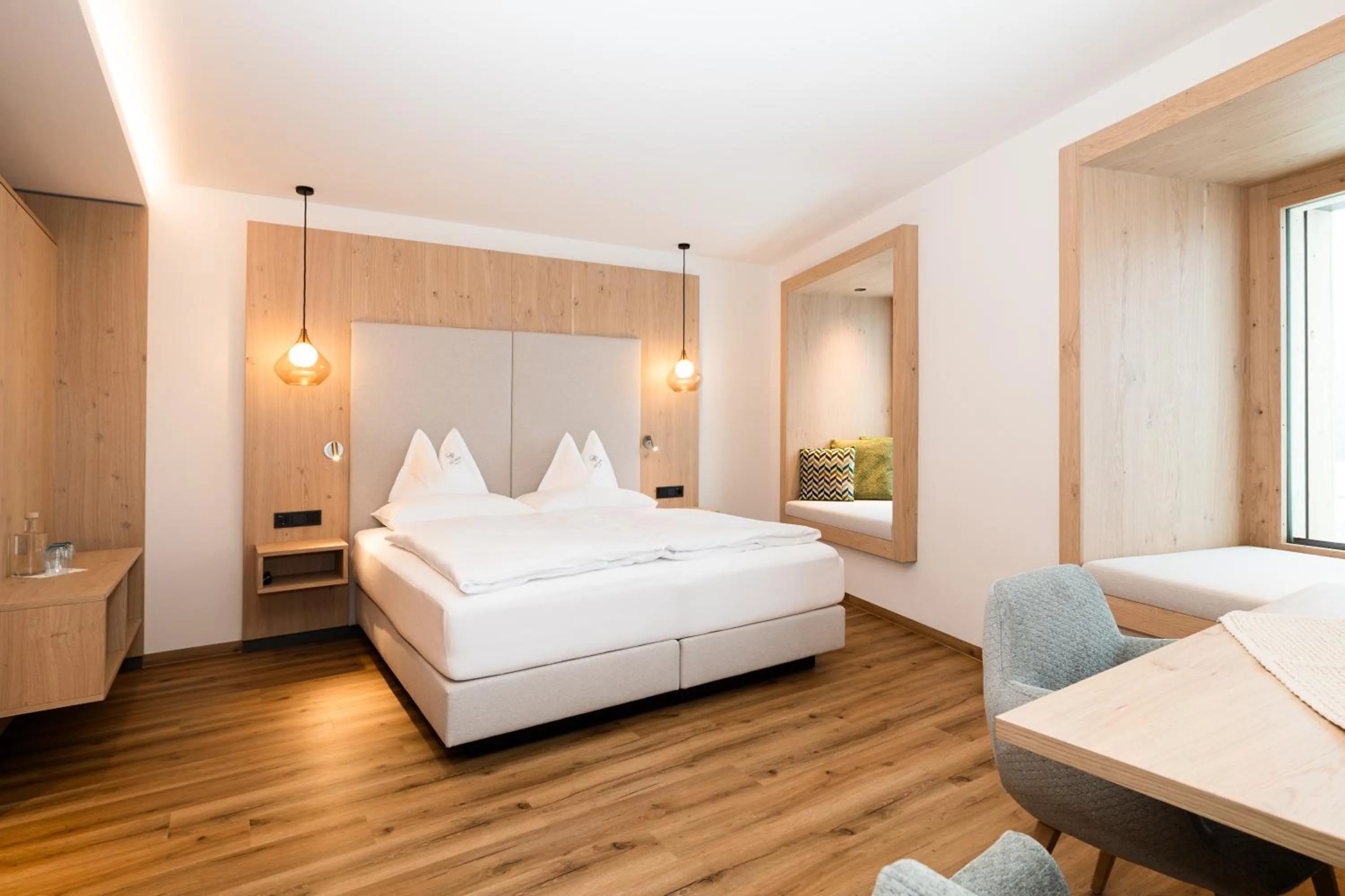 Bed in Gut Berg Naturhotel