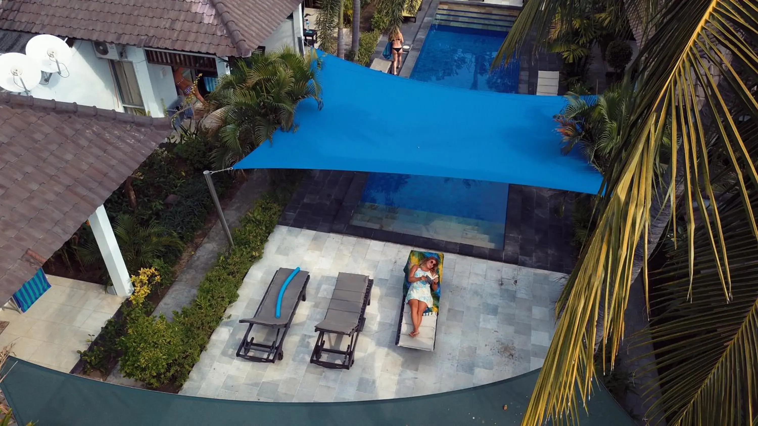 Pool view in Gili Palms Resort Pool view in Gili Palms Resort