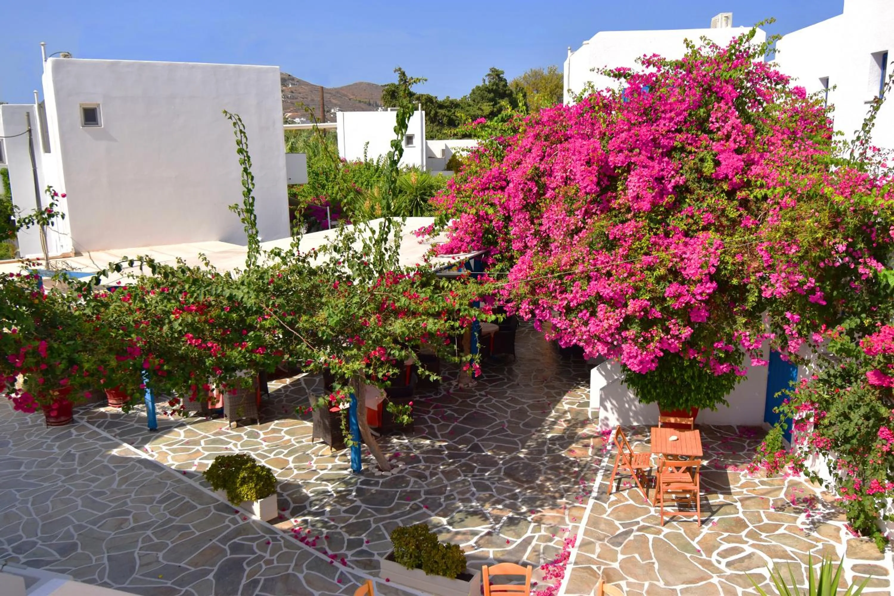 Patio in Ayeri Hotel