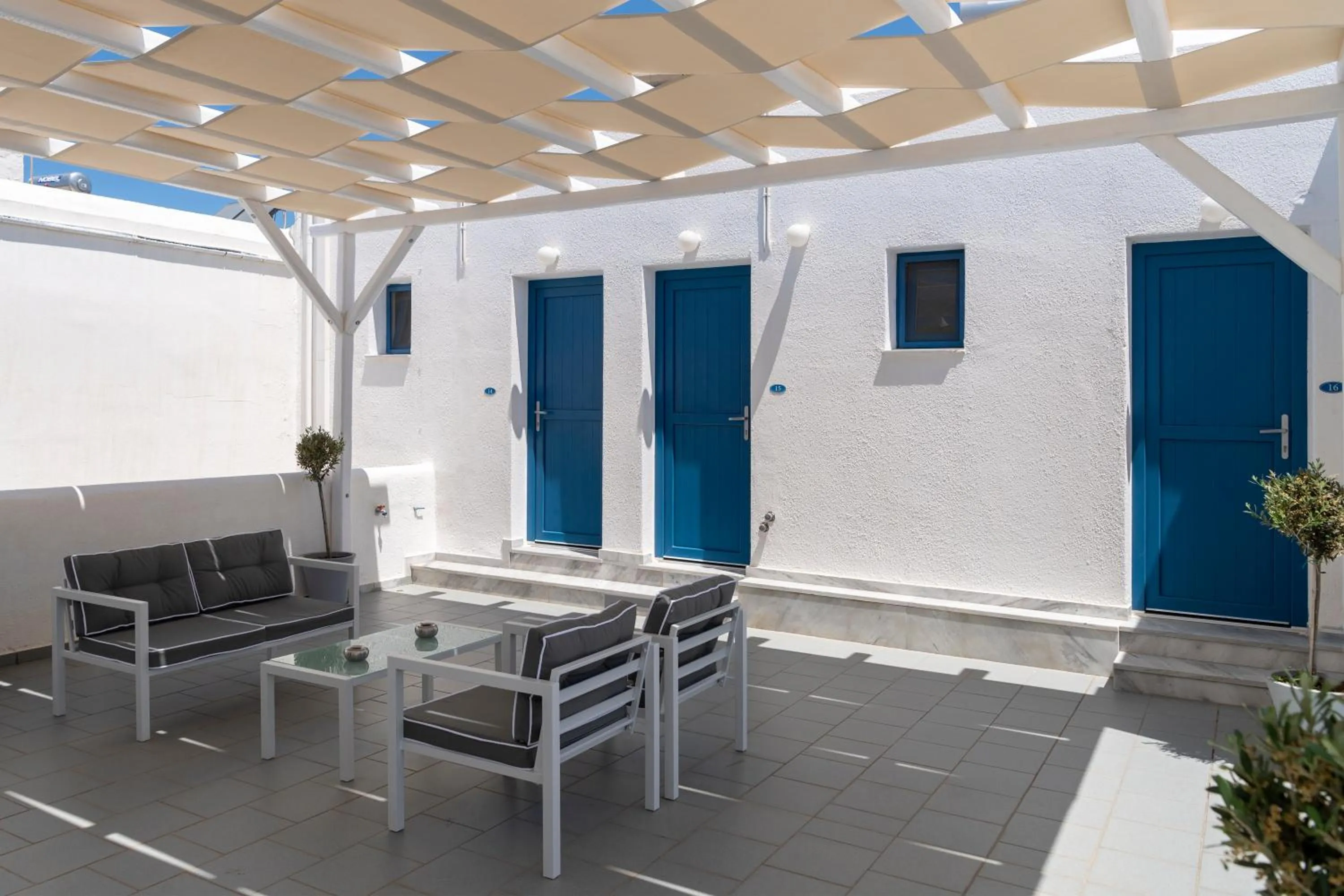 Patio in Ayeri Hotel