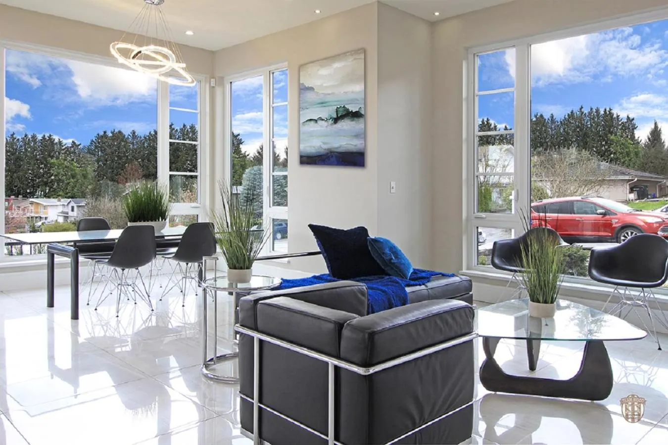Living room in The Chateau