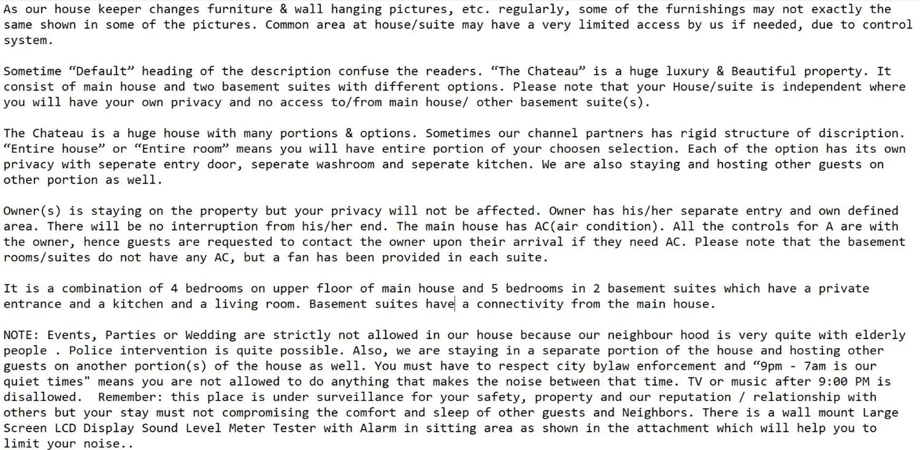 Property building in The Chateau