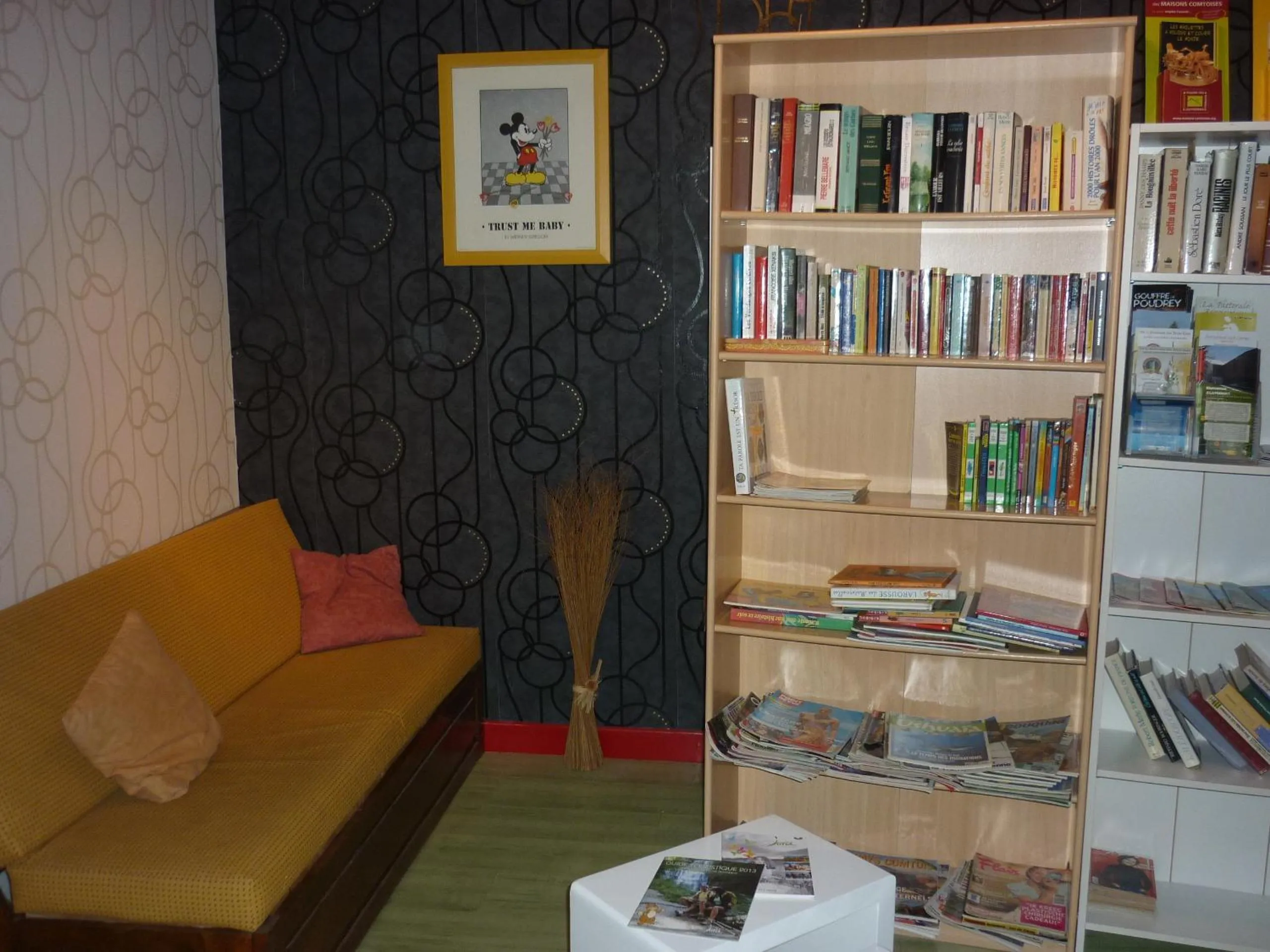 Library in Hotel Restaurant La Chaumiere du Lac