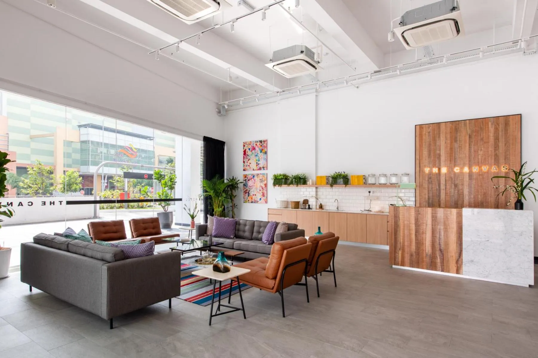 Living room in The Canvas Hotel