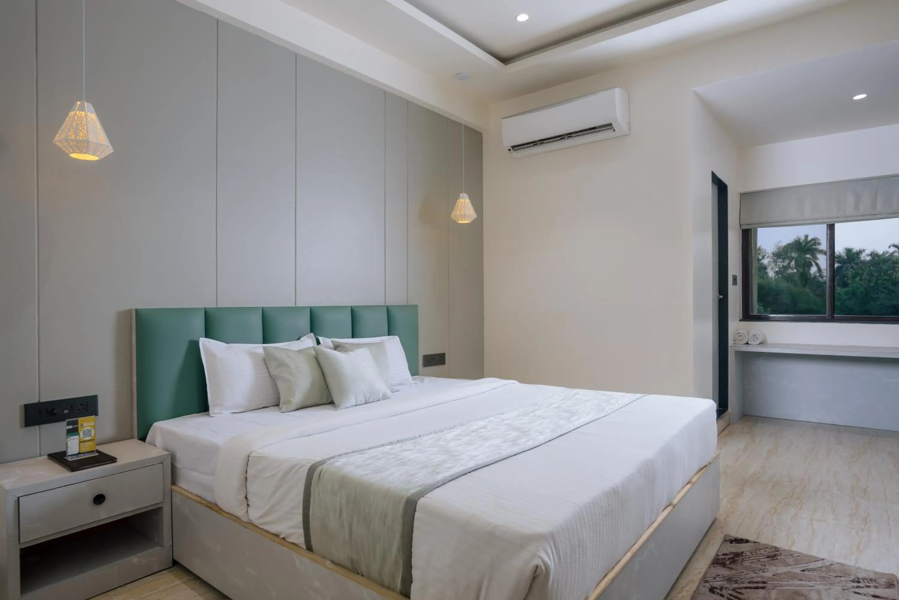 View (from property/room), Bed in The Grand Neelam