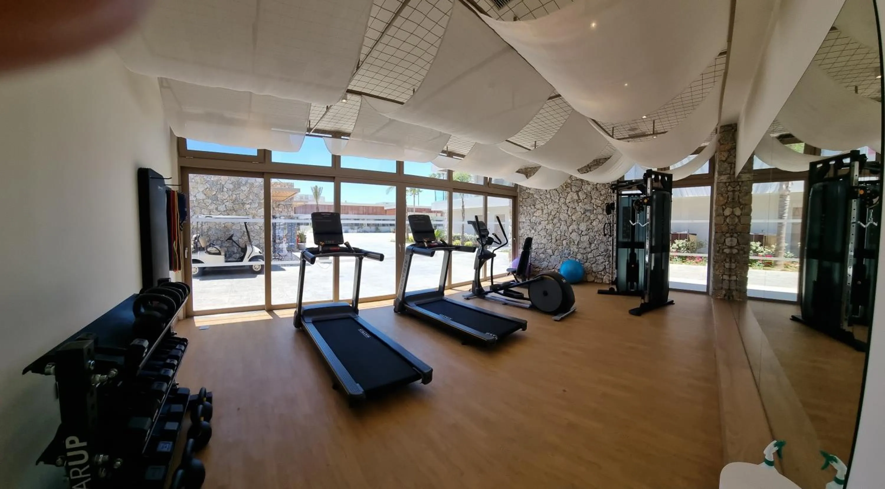Fitness centre/facilities in Utopia Blu Hotel