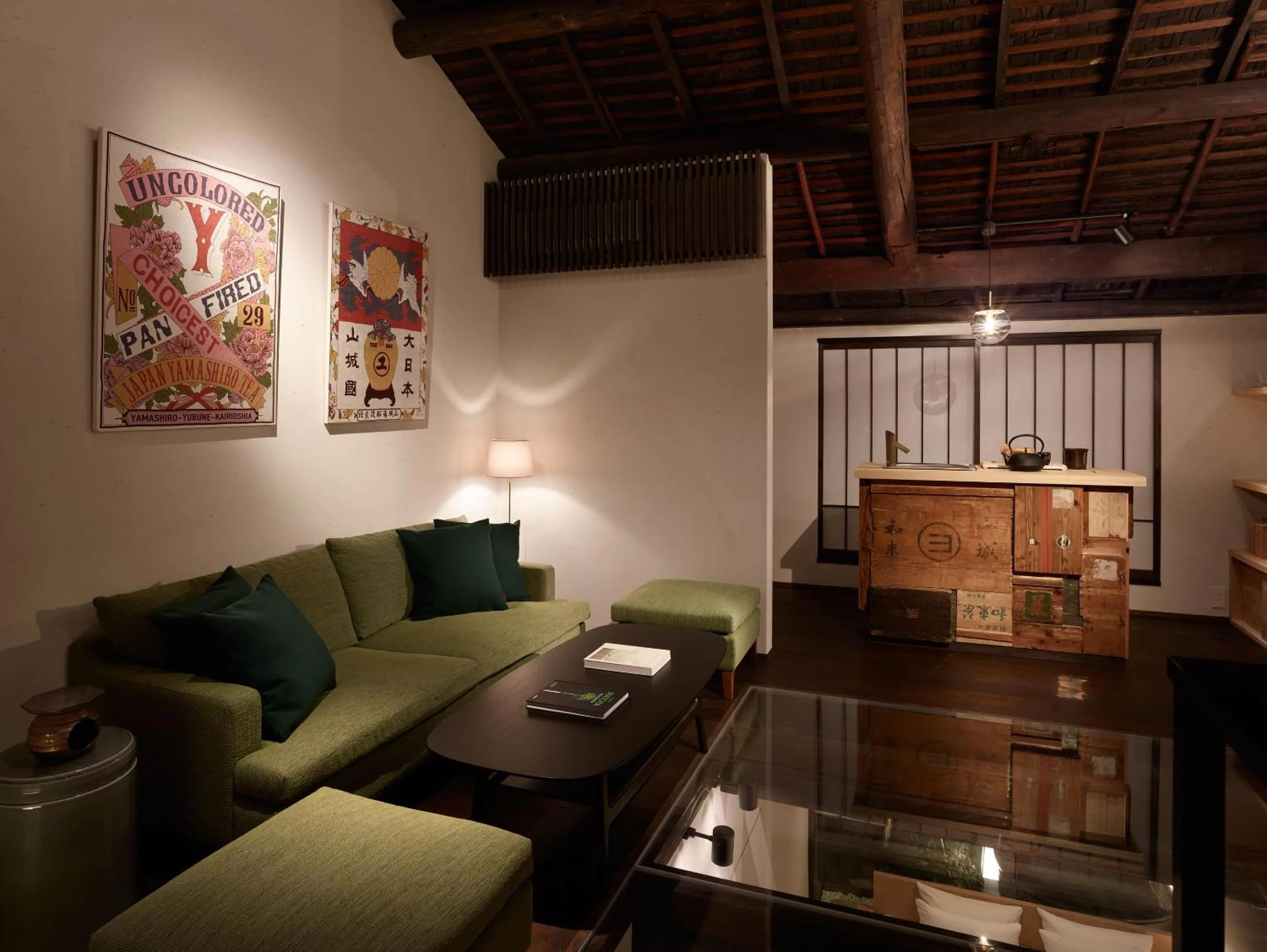 Living room in Kiraku Kyoto Honmachi