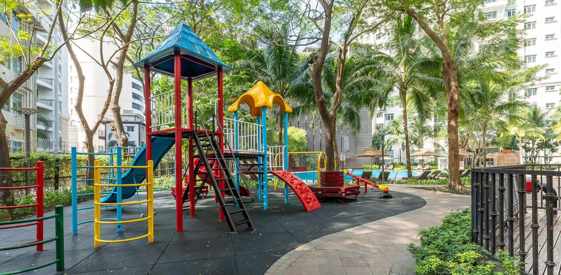 Children play ground in Shangri-La Serviced Apartments, Yangon