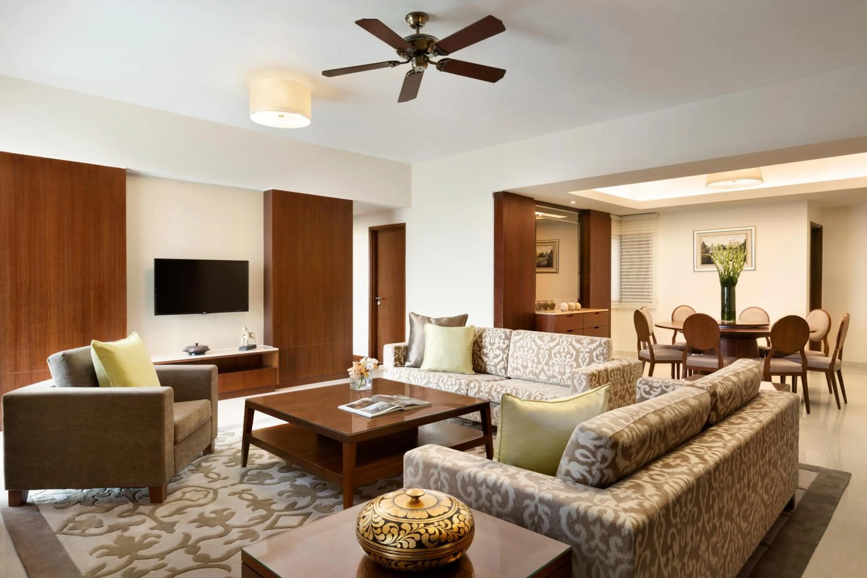 Living room in Shangri-La Serviced Apartments, Yangon