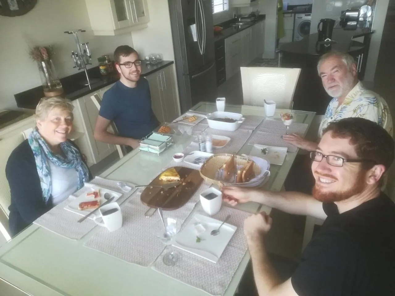 group of guests in JoJo's BnB