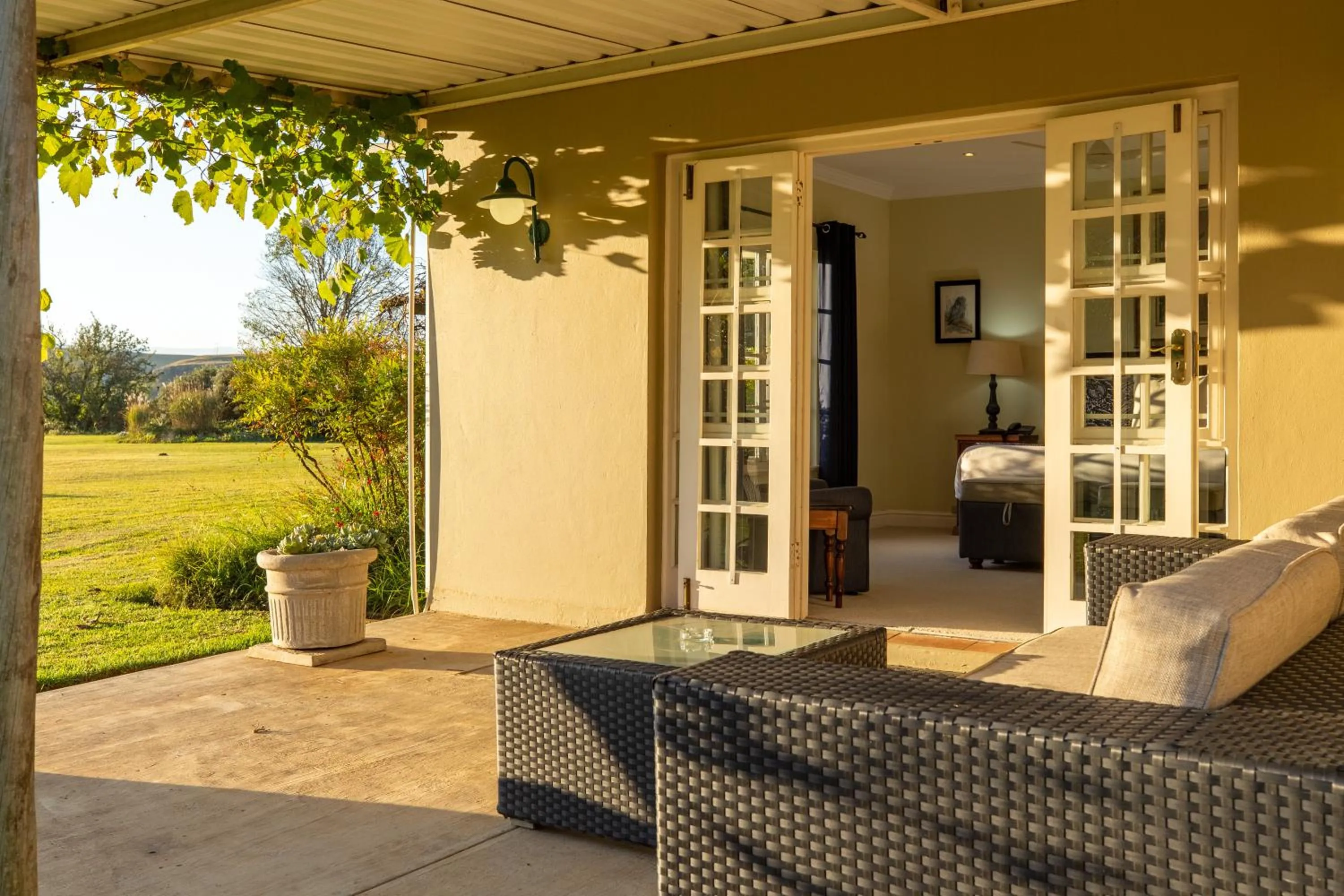Patio in Moorcroft Manor Boutique Country Hotel