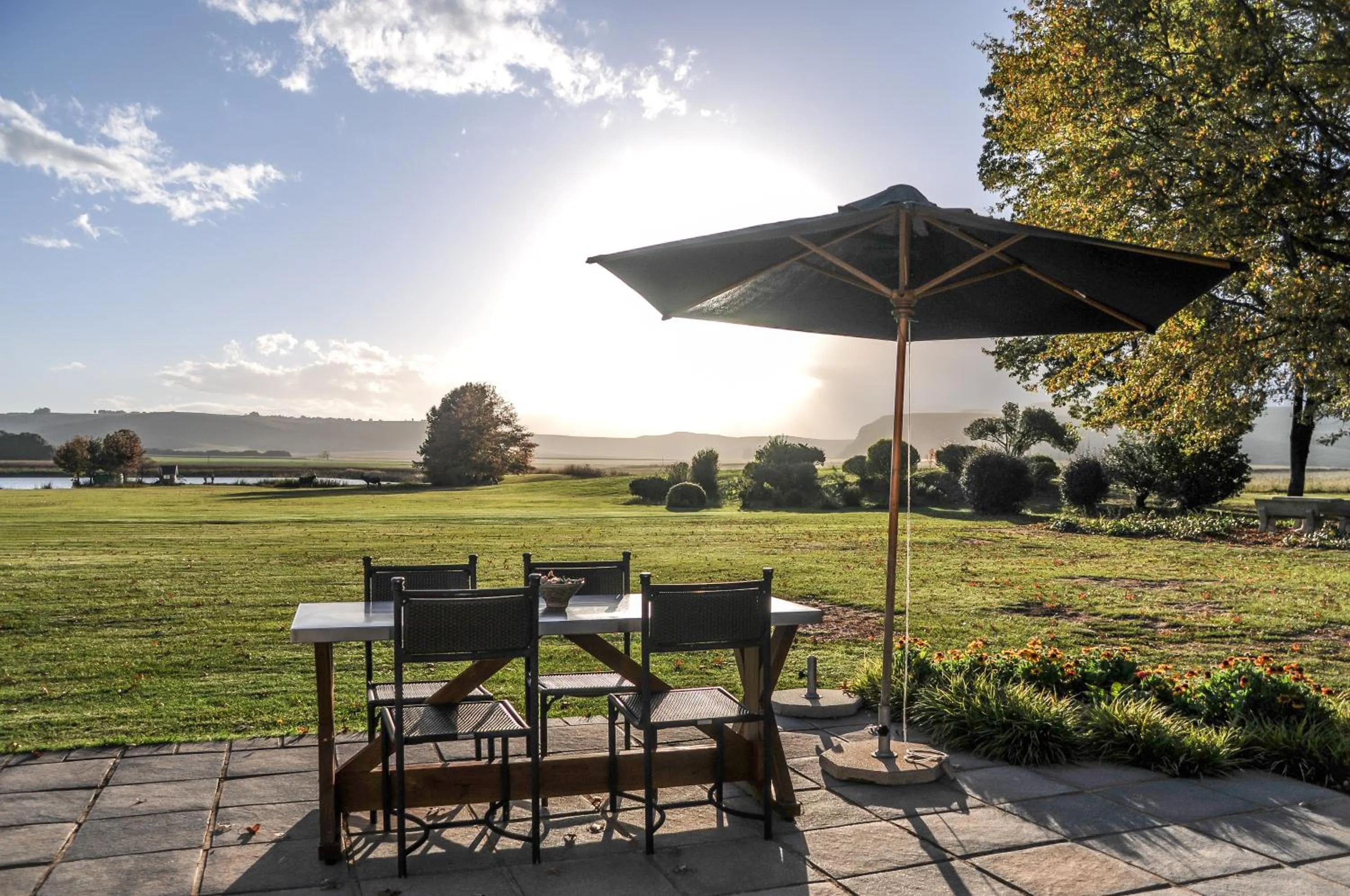 Patio in Moorcroft Manor Boutique Country Hotel