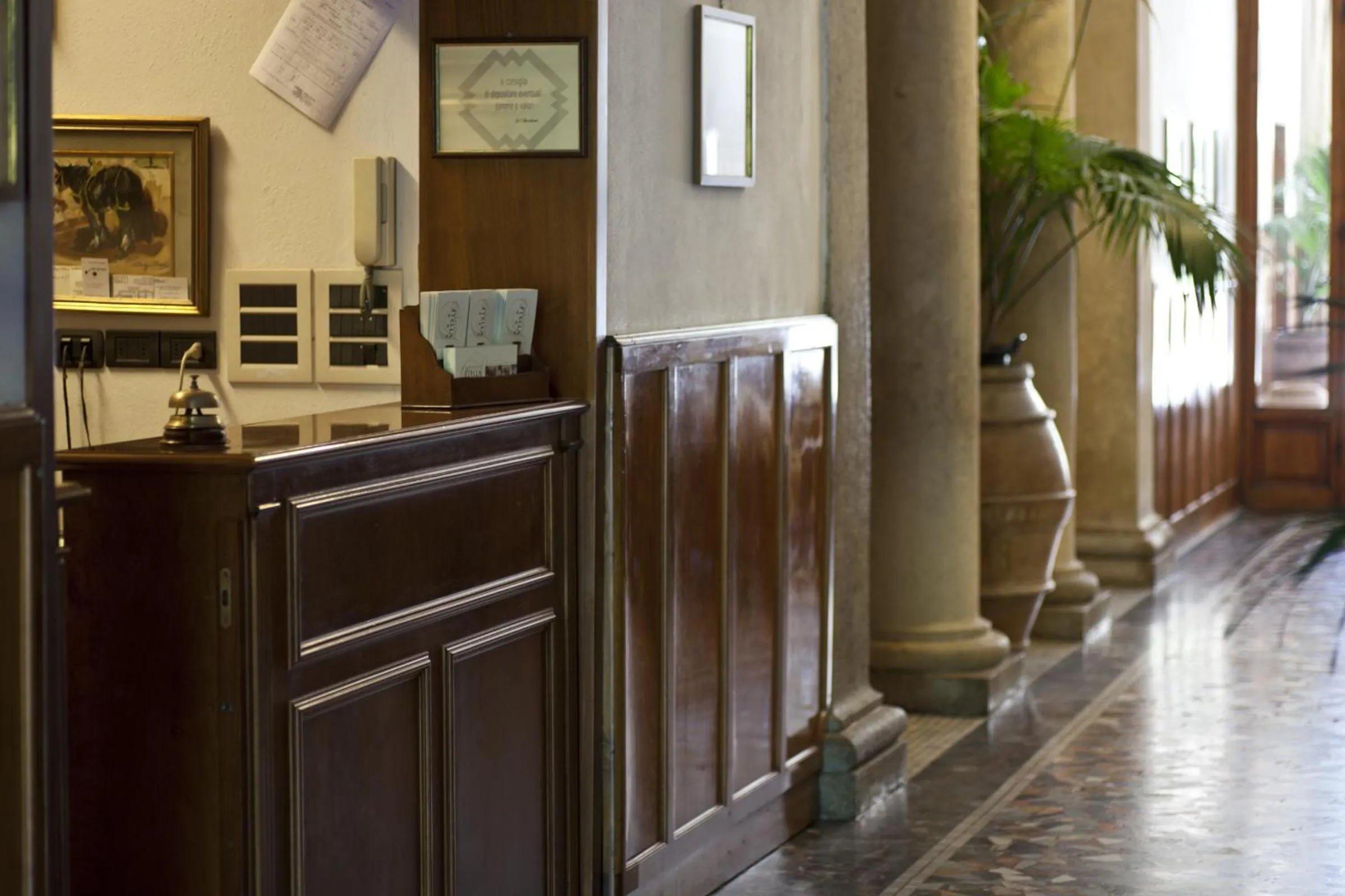 Lobby or reception in Albergo Stella