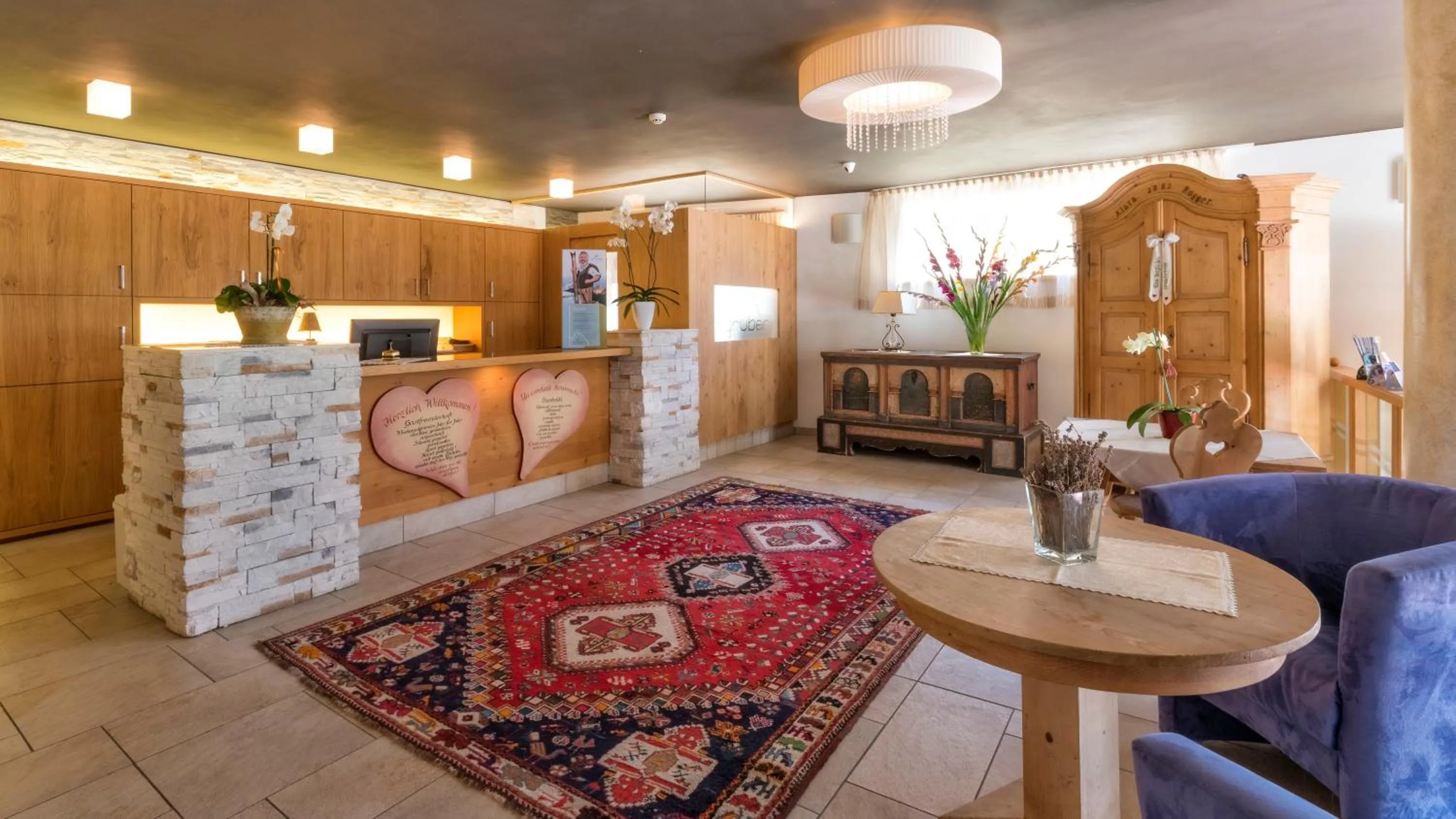 Lobby or reception in Hotel Gruber