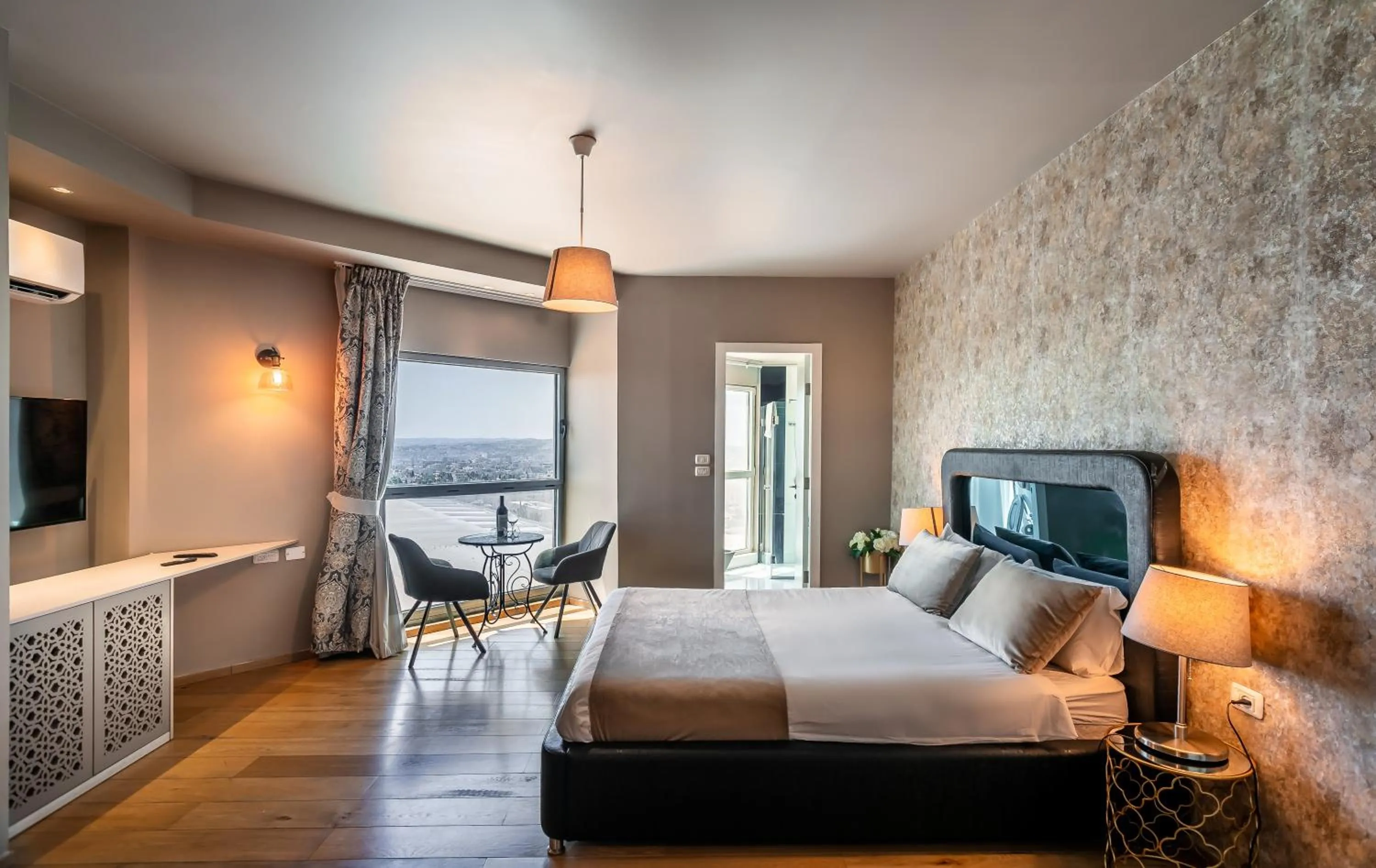 Photo of the whole room, Bed in My Jerusalem View