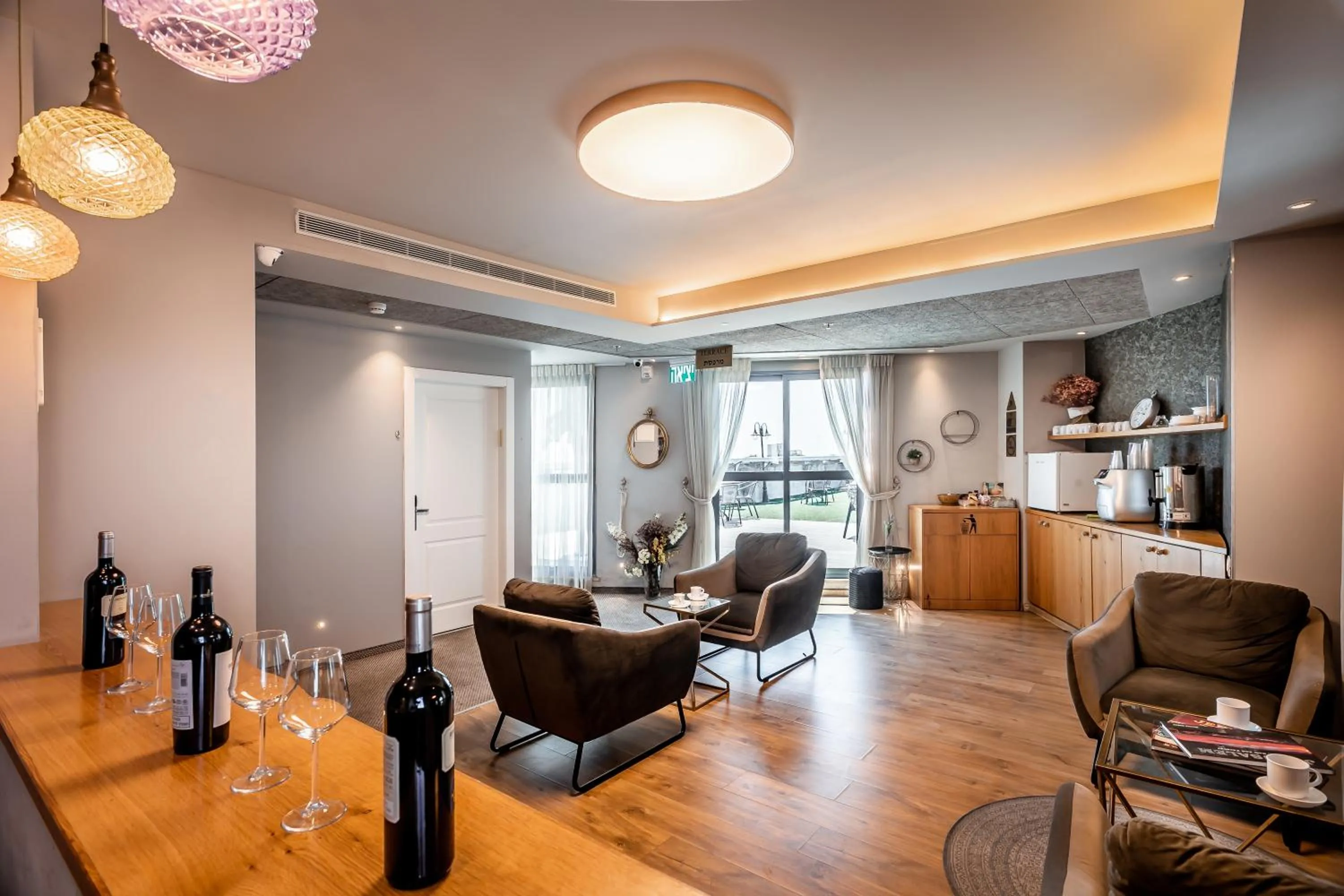 Seating area in My Jerusalem View