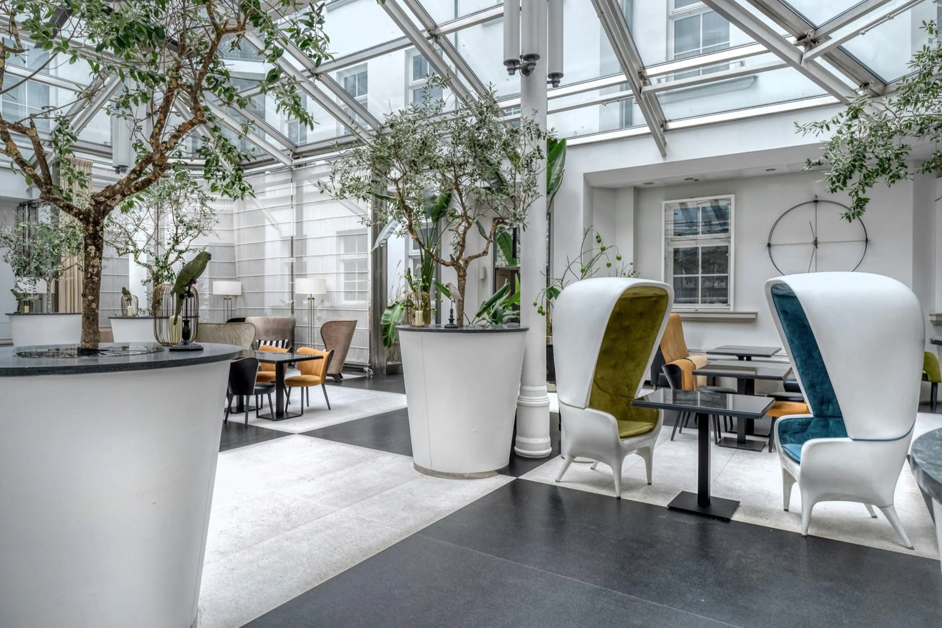 Patio in H15 Boutique Hotel, Warsaw, a Member of Design Hotels