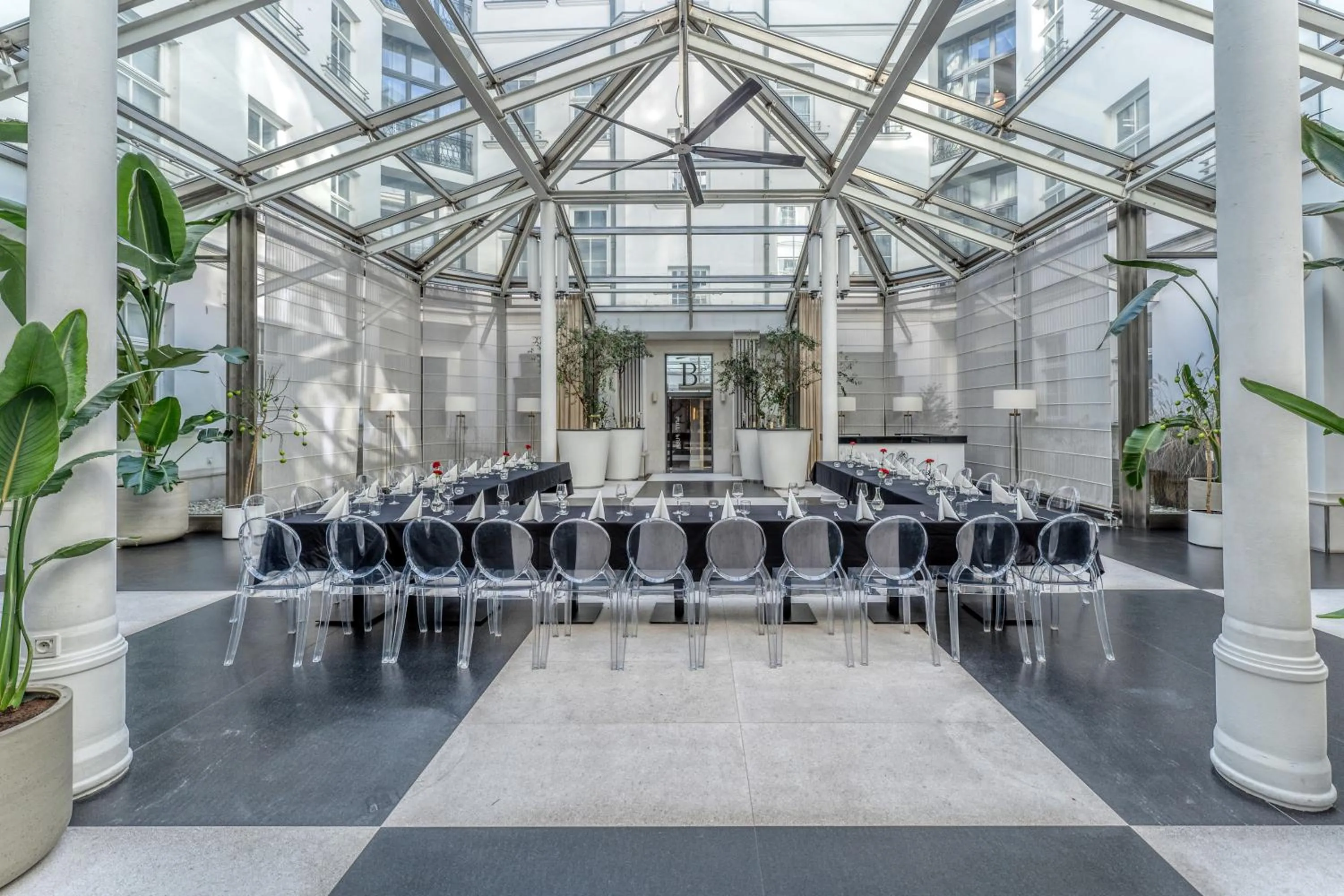 Patio in H15 Boutique Hotel, Warsaw, a Member of Design Hotels