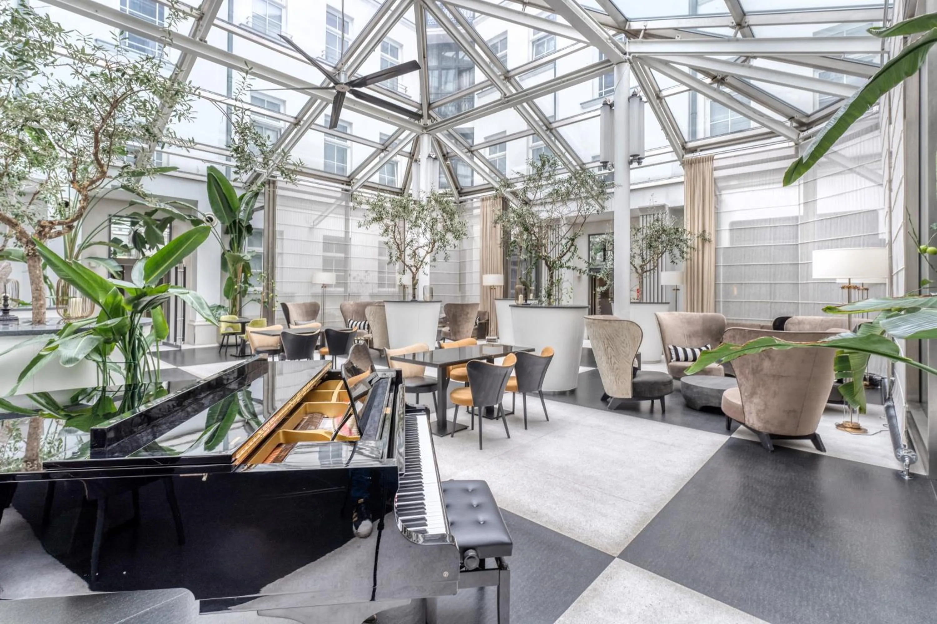 Patio in H15 Boutique Hotel, Warsaw, a Member of Design Hotels