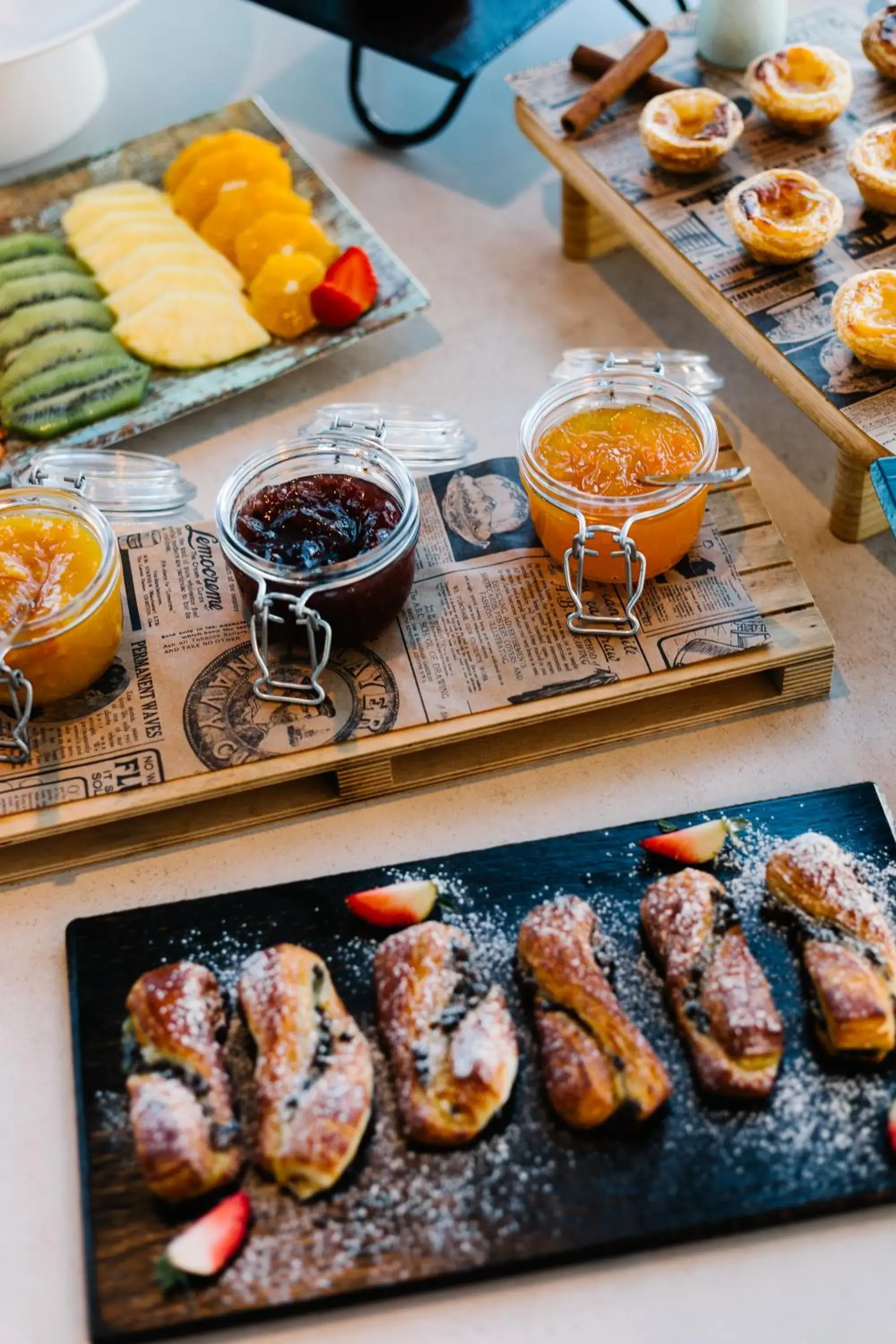 Continental breakfast in Hotel Indigo Albufeira by IHG Continental breakfast in Hotel Indigo Albufeira by IHG