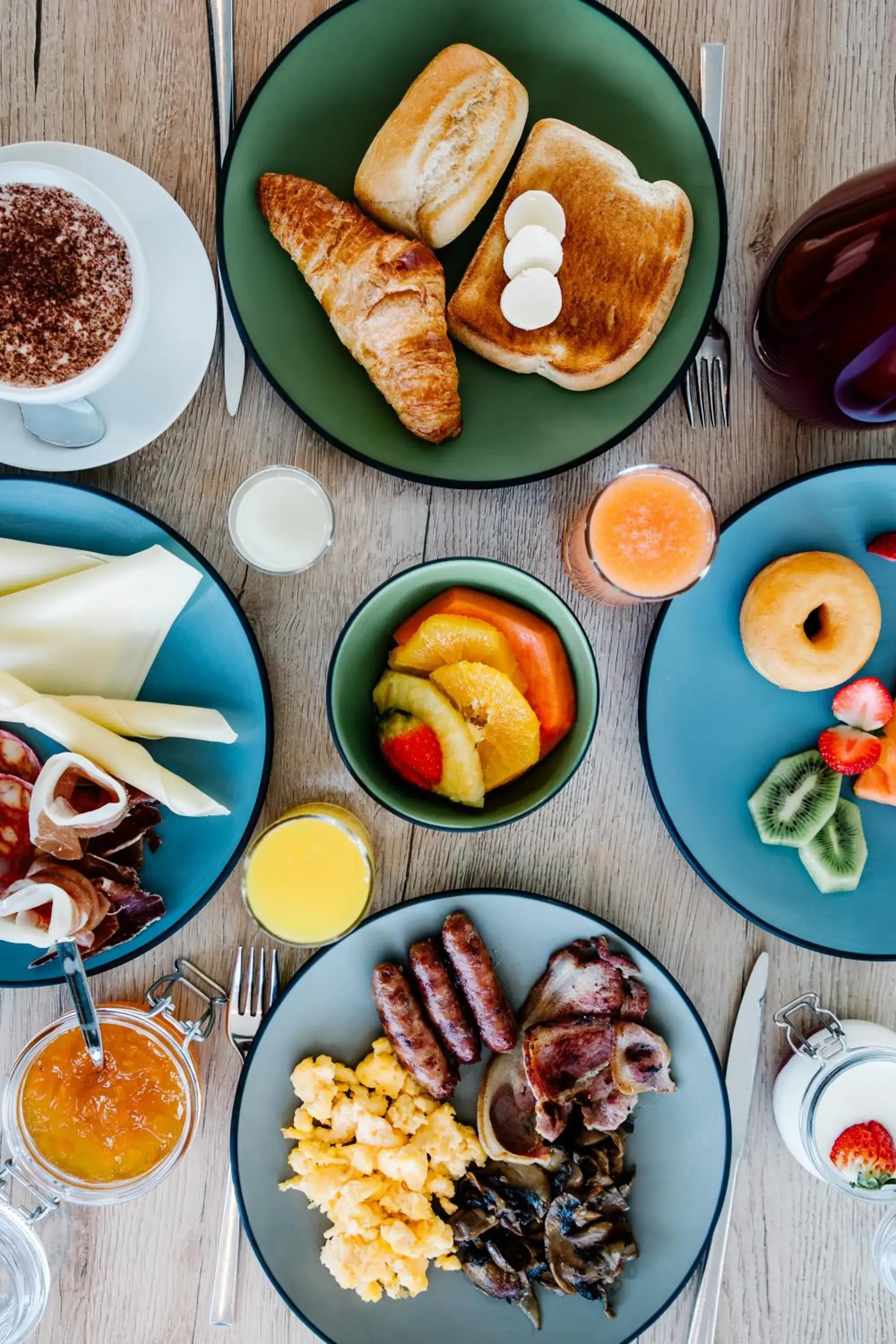 Continental breakfast in Hotel Indigo Albufeira by IHG Continental breakfast in Hotel Indigo Albufeira by IHG