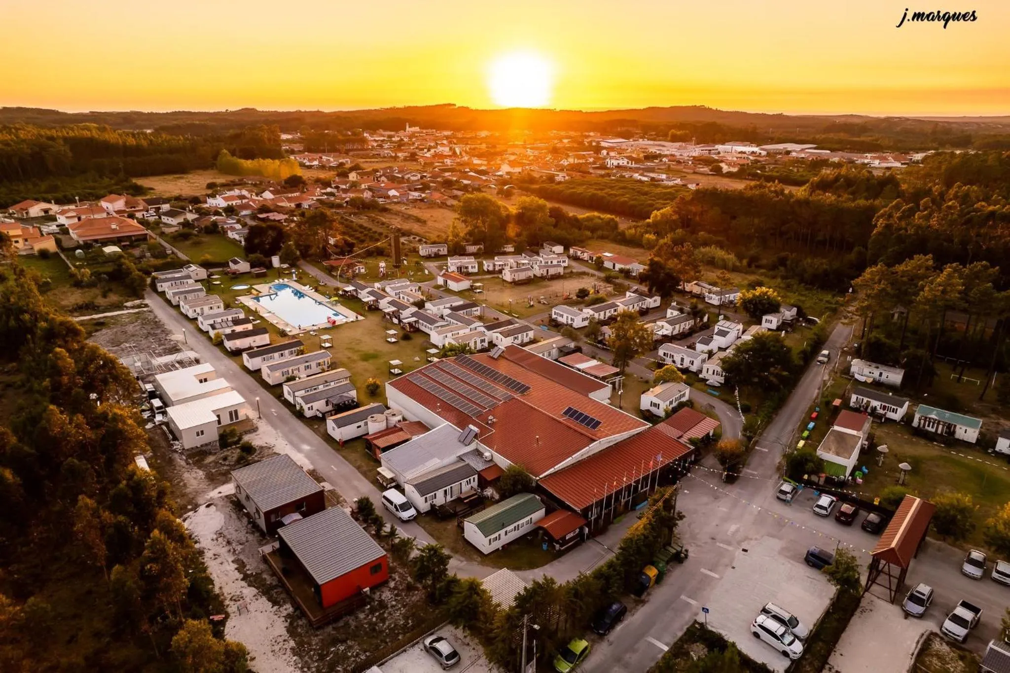 Bird's eye view in Bungalows Land'shause