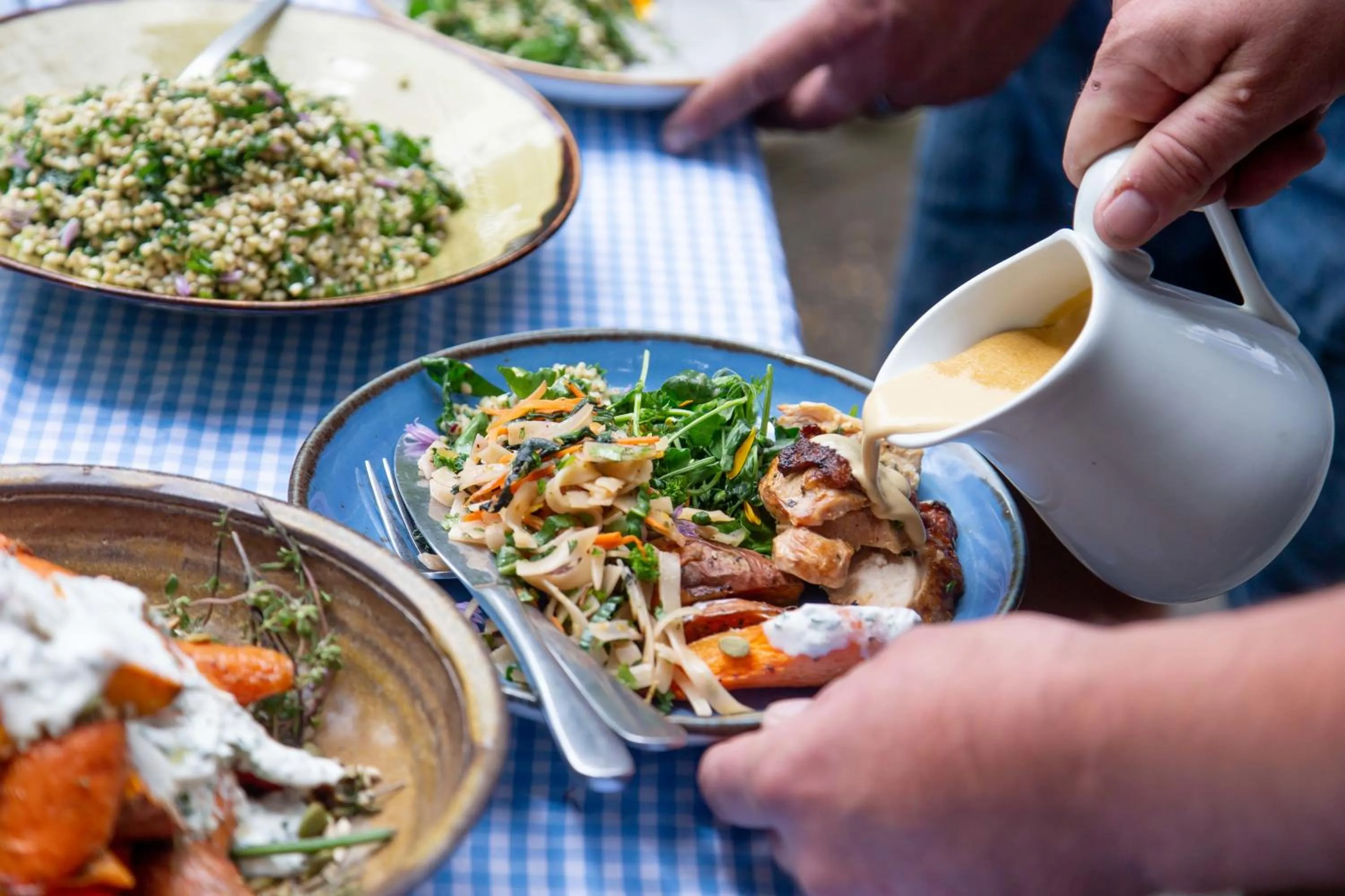 Food close-up in River Valley Lodge