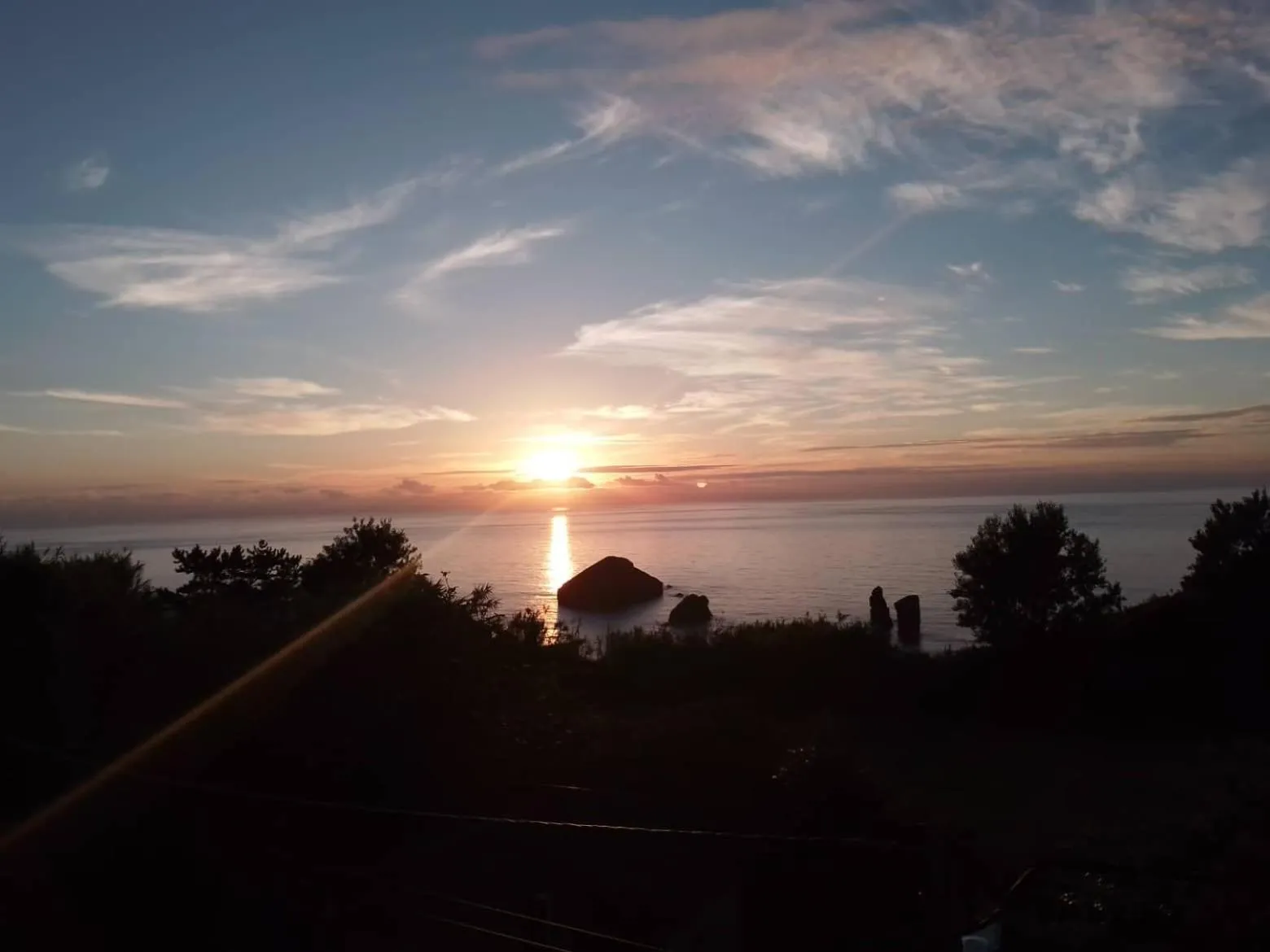 Sunset in Mosteiros Place