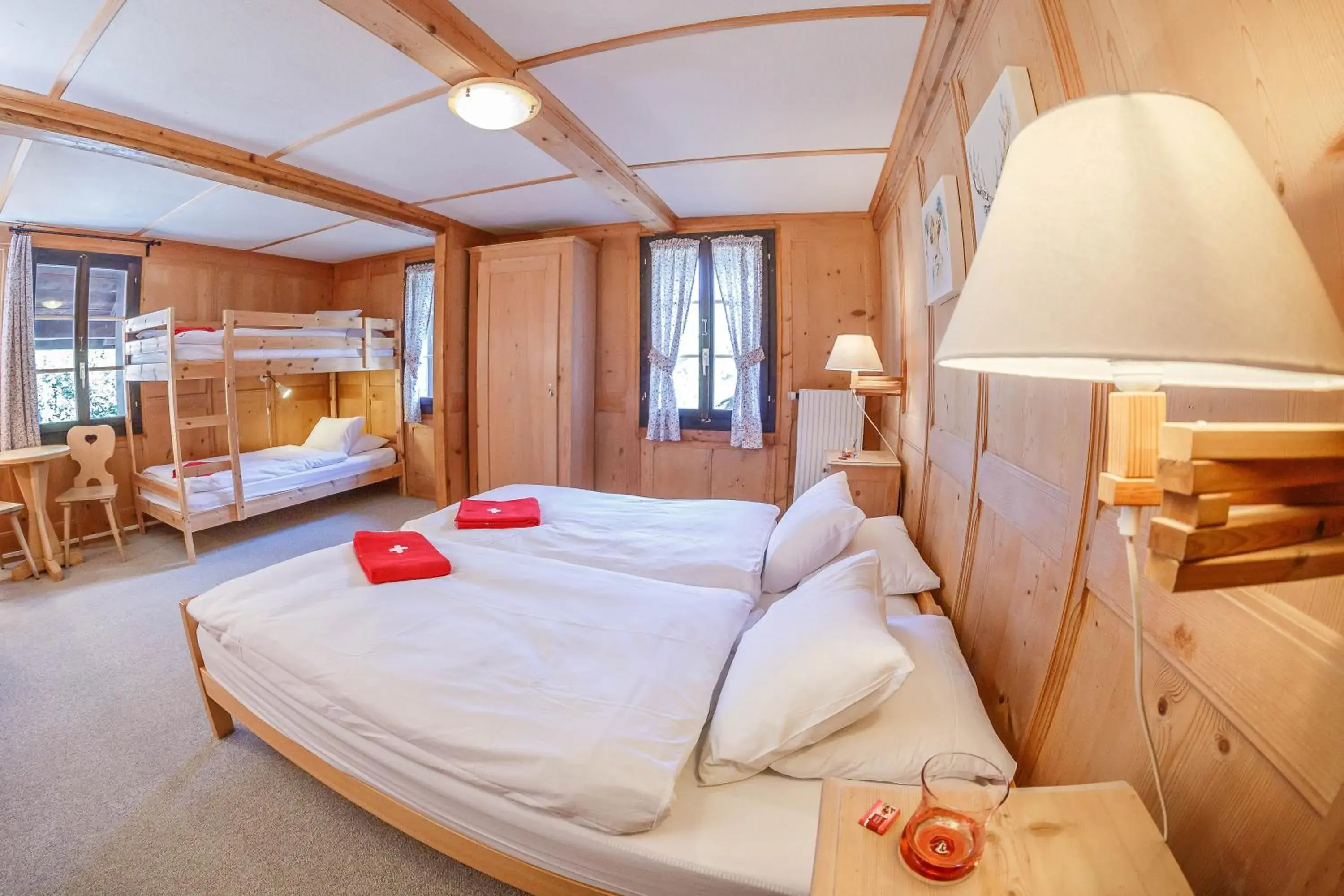 Family Room with Private External Bathroom in Guest House du Grand Paradis - On Piste Family Room with Private External Bathroom in Guest House du Grand Paradis - On Piste