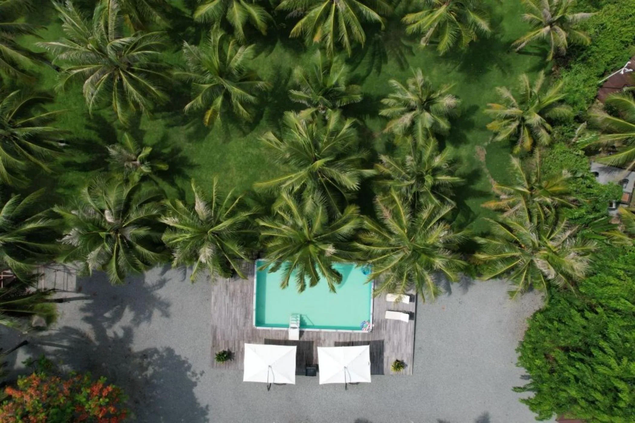 Bird's eye view in Anyu Hotel Sanya