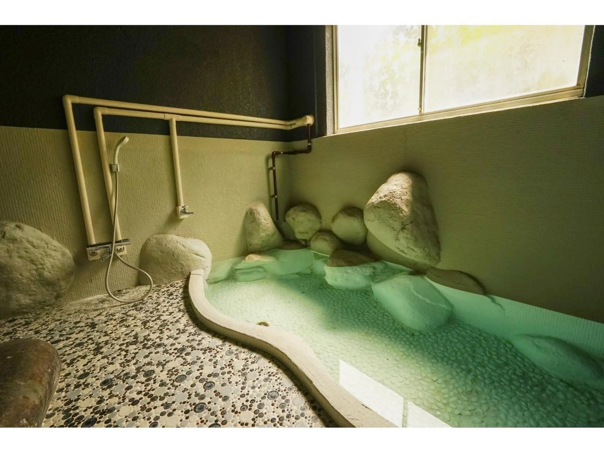 Bathroom, Bed in Onsen Yado Mizuguchi